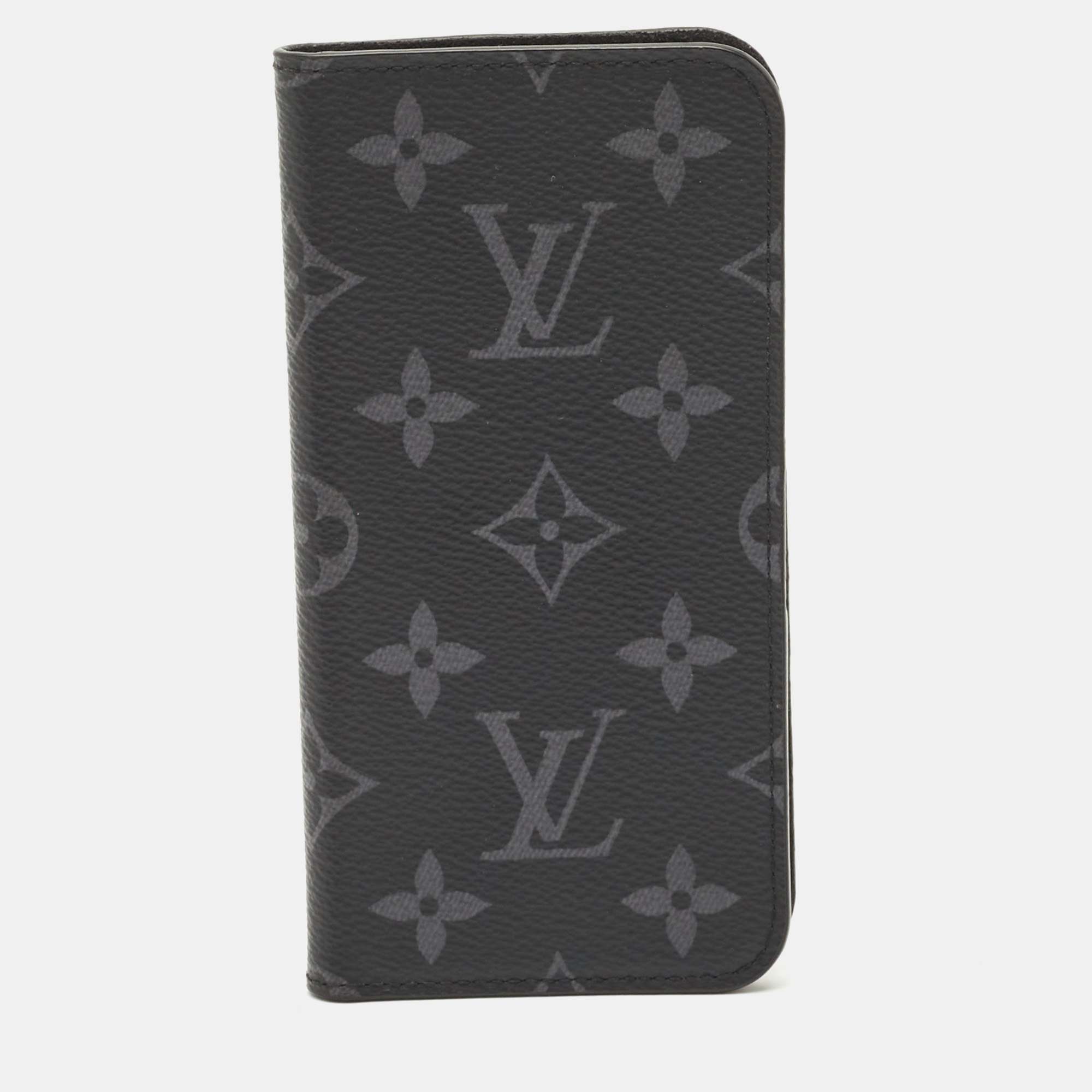 

Louis Vuitton Monogram Eclipse Canvas iPhone X Folio Case, Black