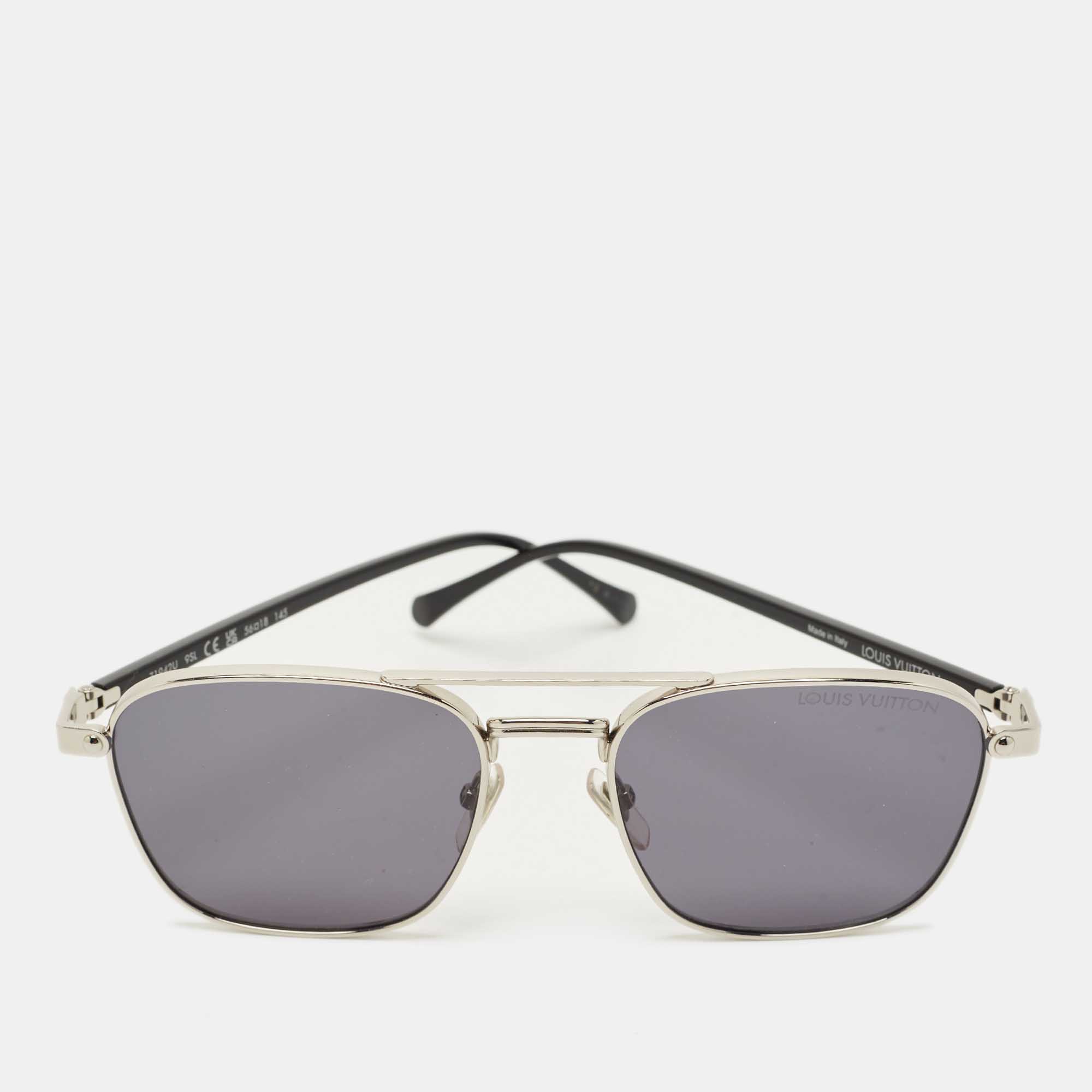 

Louis Vuitton Black Z1942U Signature Metal Square Sunglasses