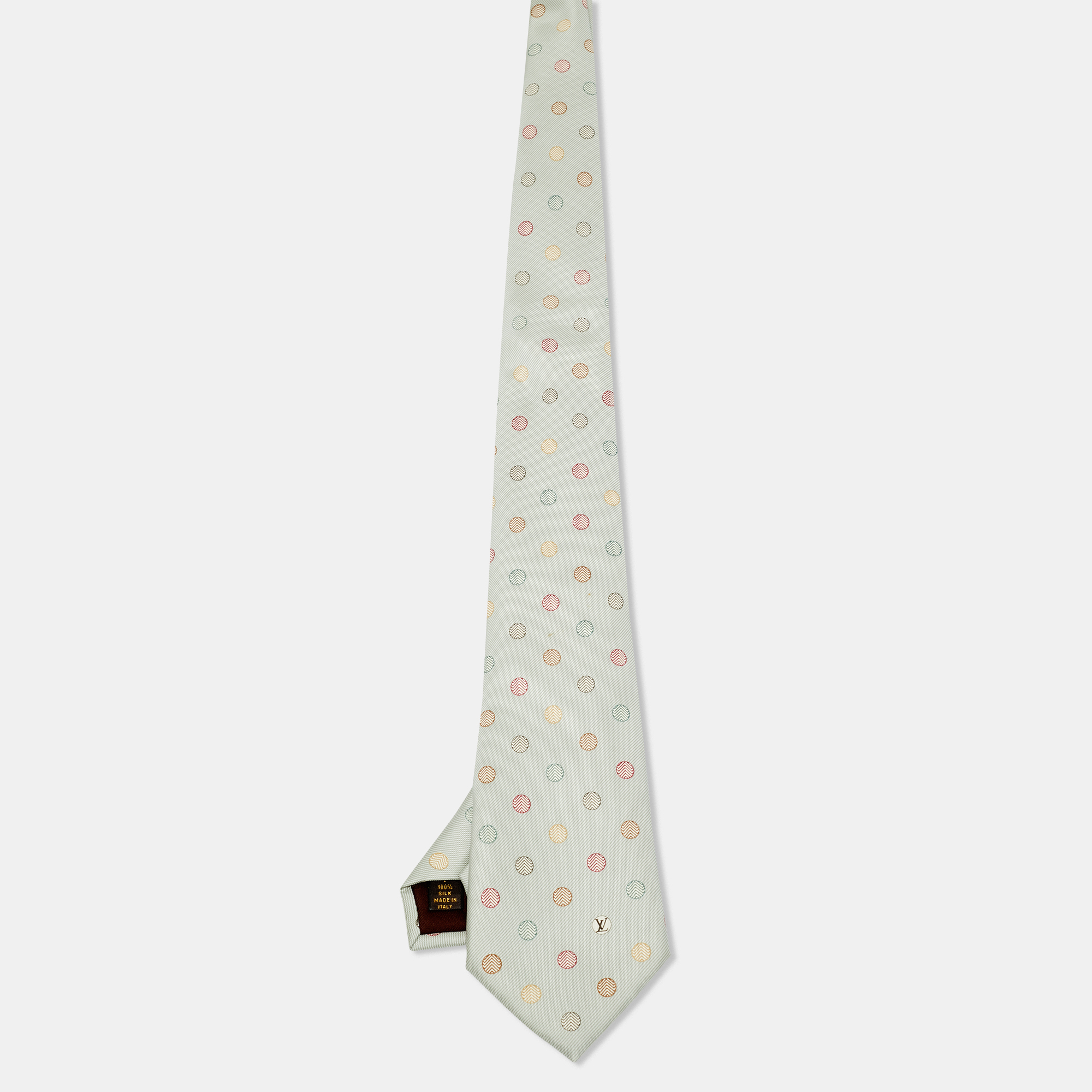 Pre-owned Louis Vuitton Multicolor Print Silk Tie