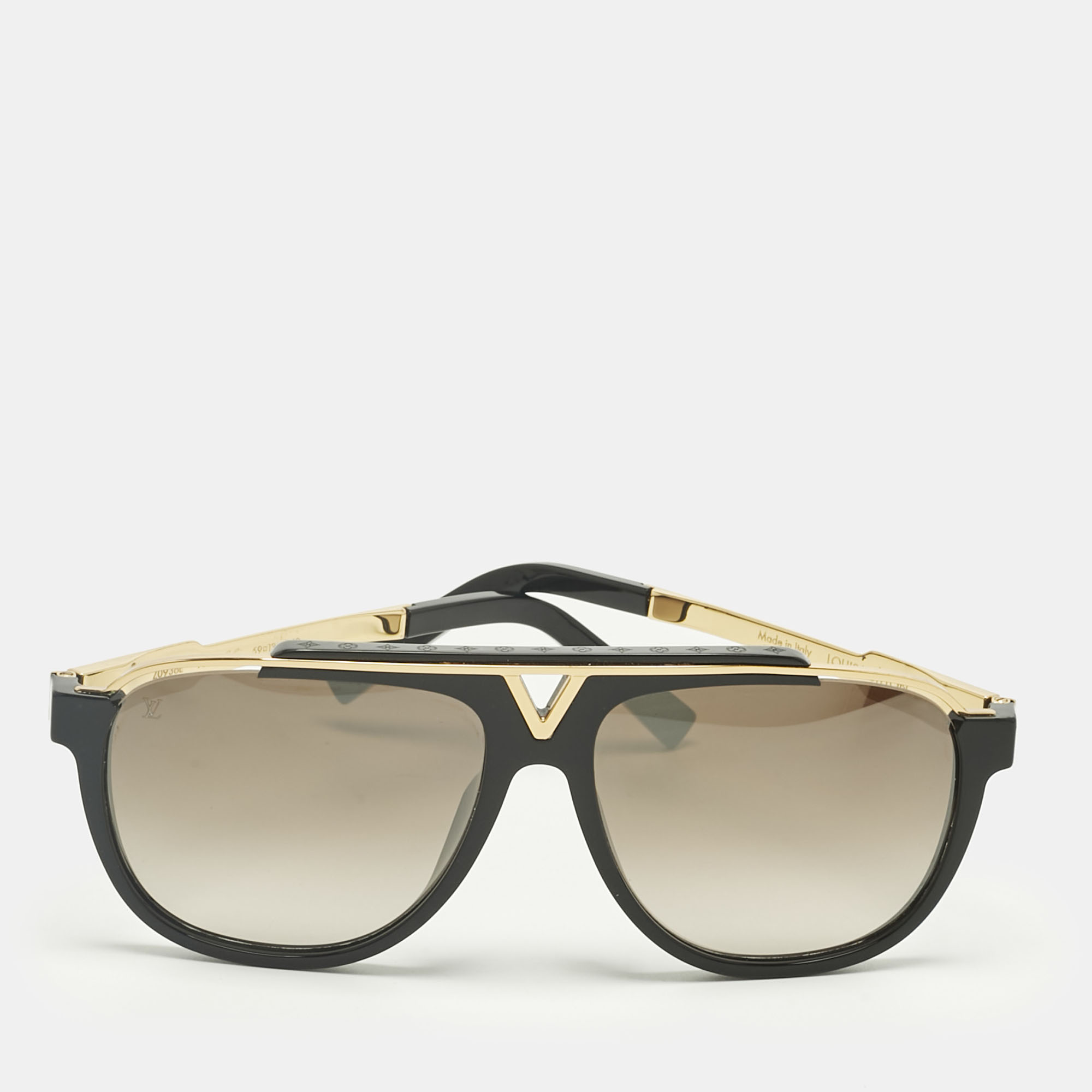 

Louis Vuitton Black/Brown Gradient Z0936E Mascot Sunglasses