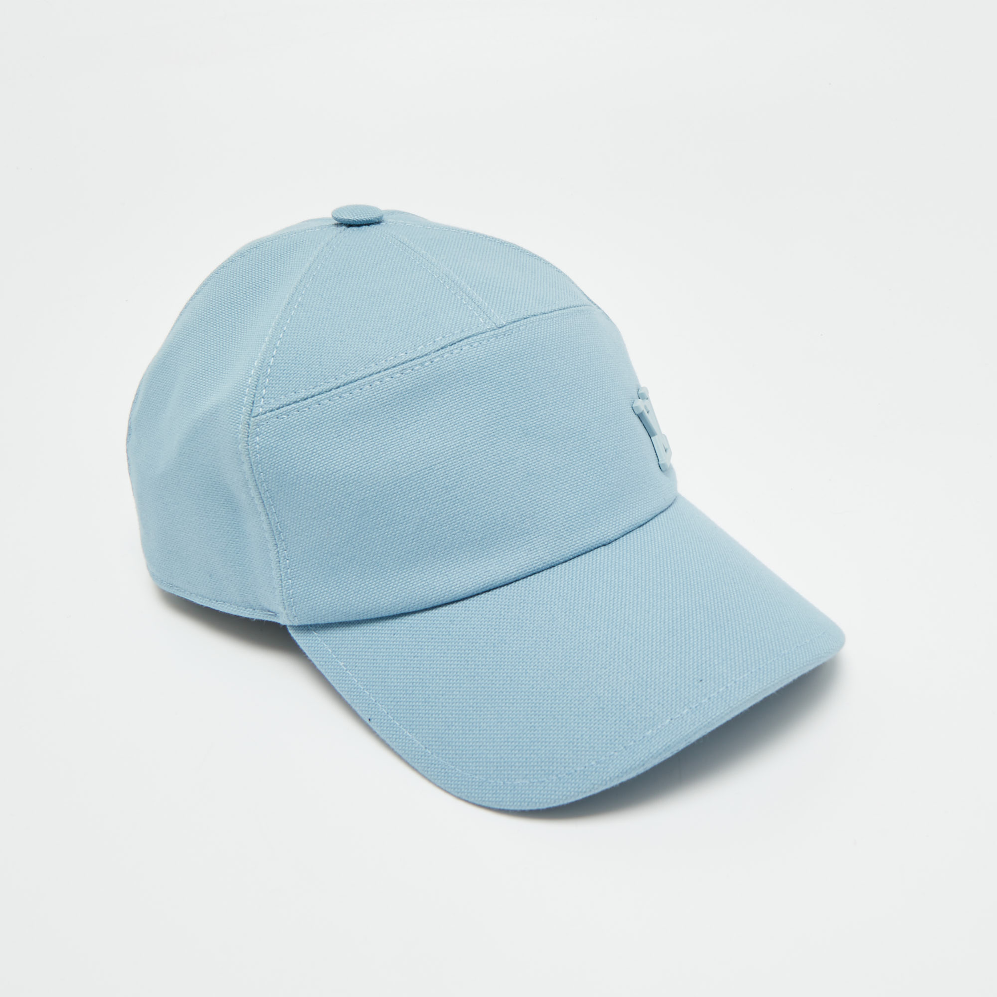 

Louis Vuitton Cloud Blue Logo Aerogram Cotton Baseball Cap
