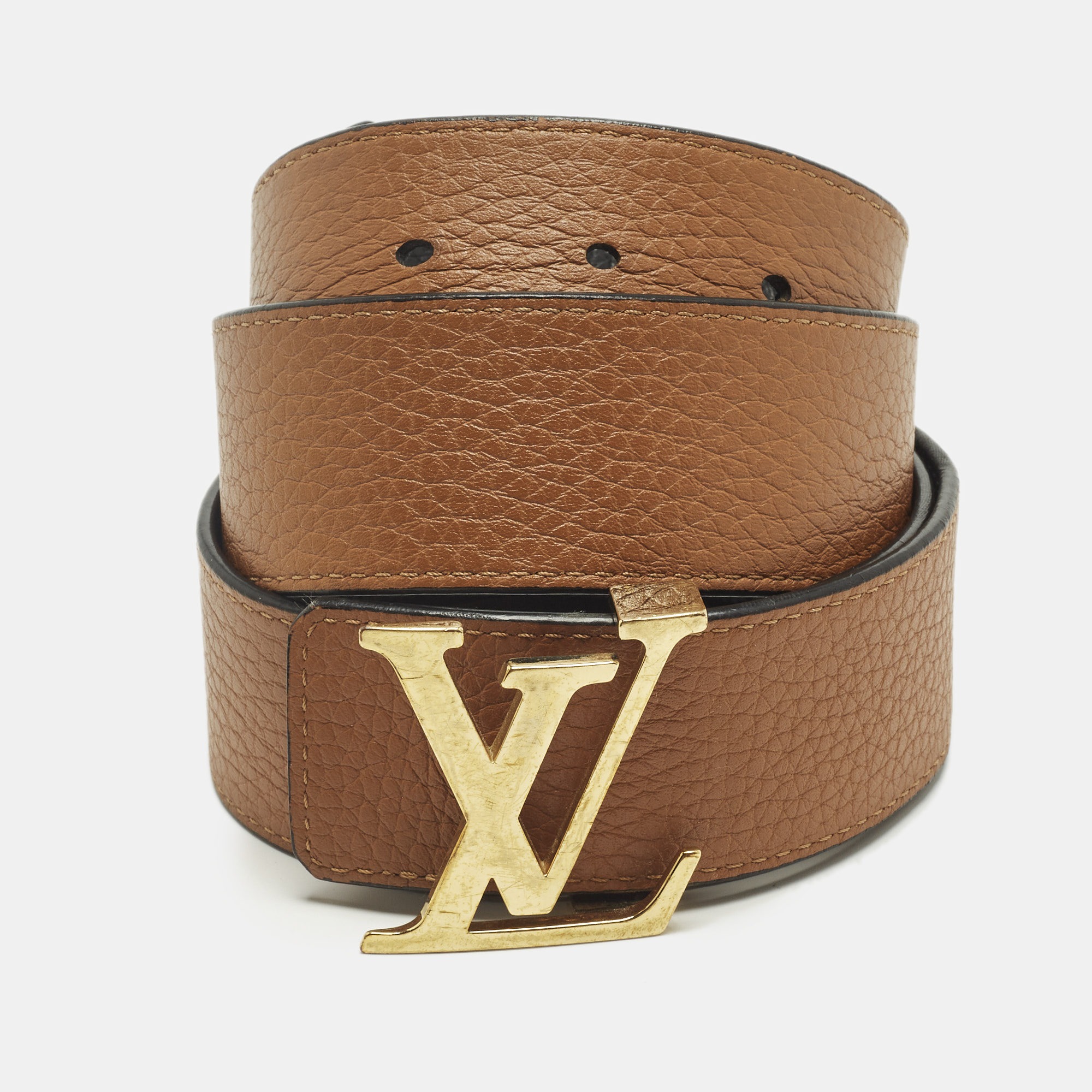 

Louis Vuitton LV Initiales Reversible 95CM Black Taurillon Leather