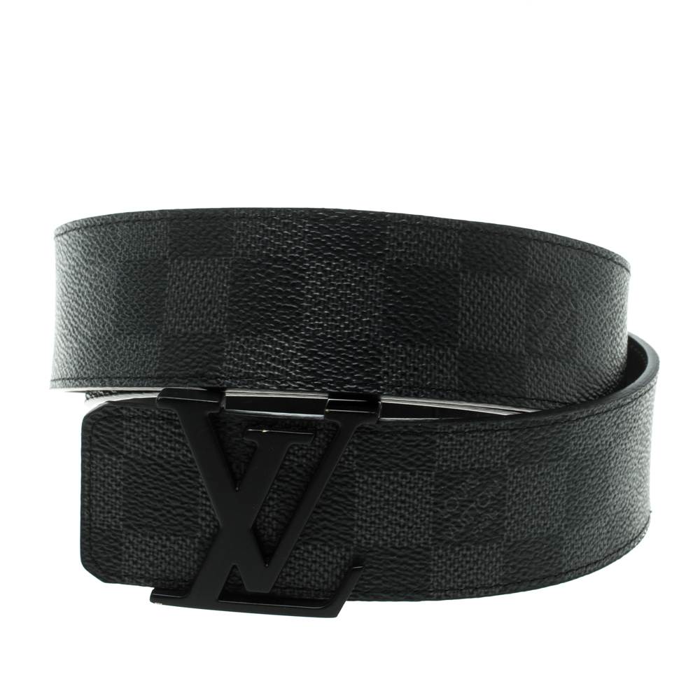 Louis Vuitton Damier Graphite Canvas Initials Belt 95cm Louis Vuitton | TLC
