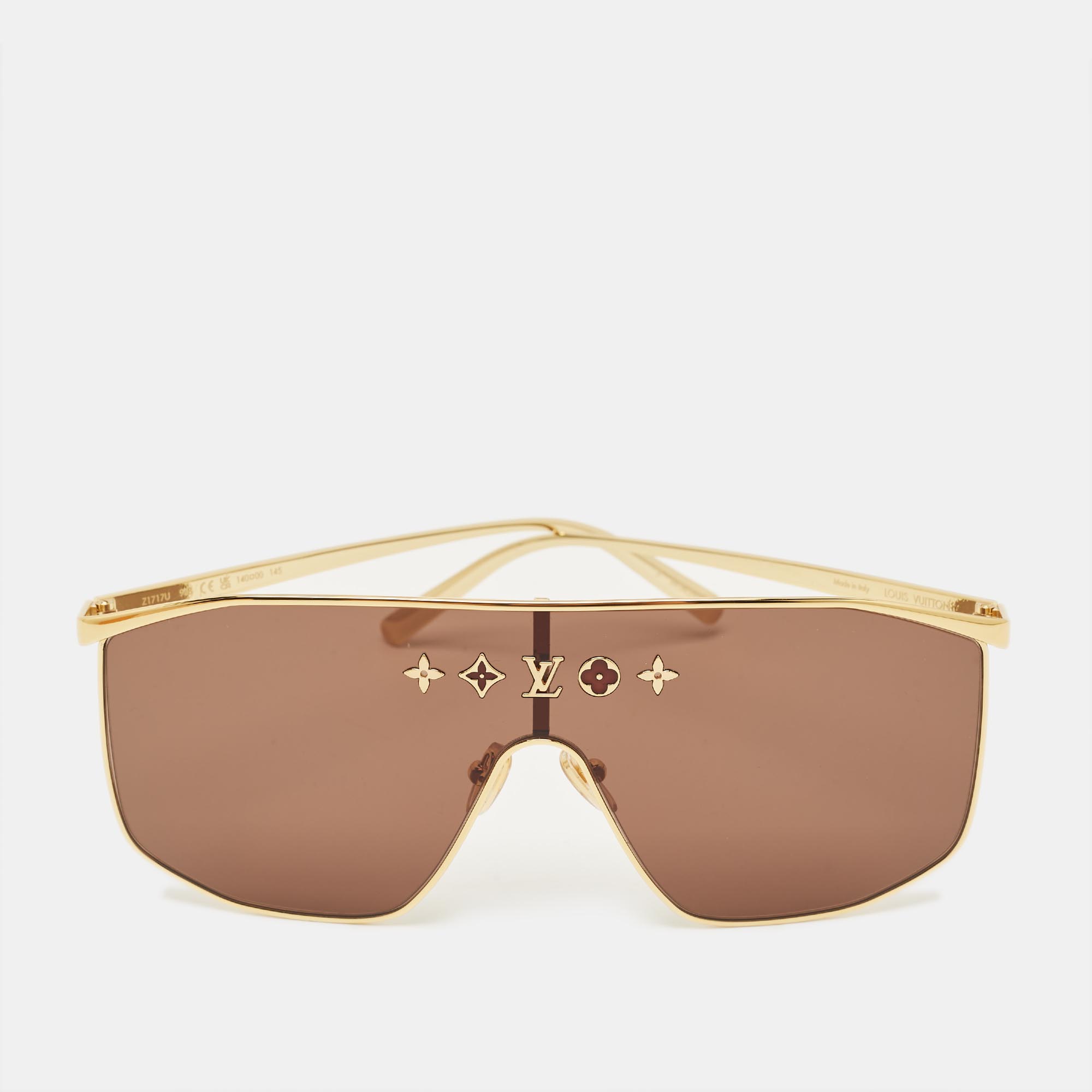 

Louis Vuitton Z1717U LV Golden Mask Sunglasses, Gold