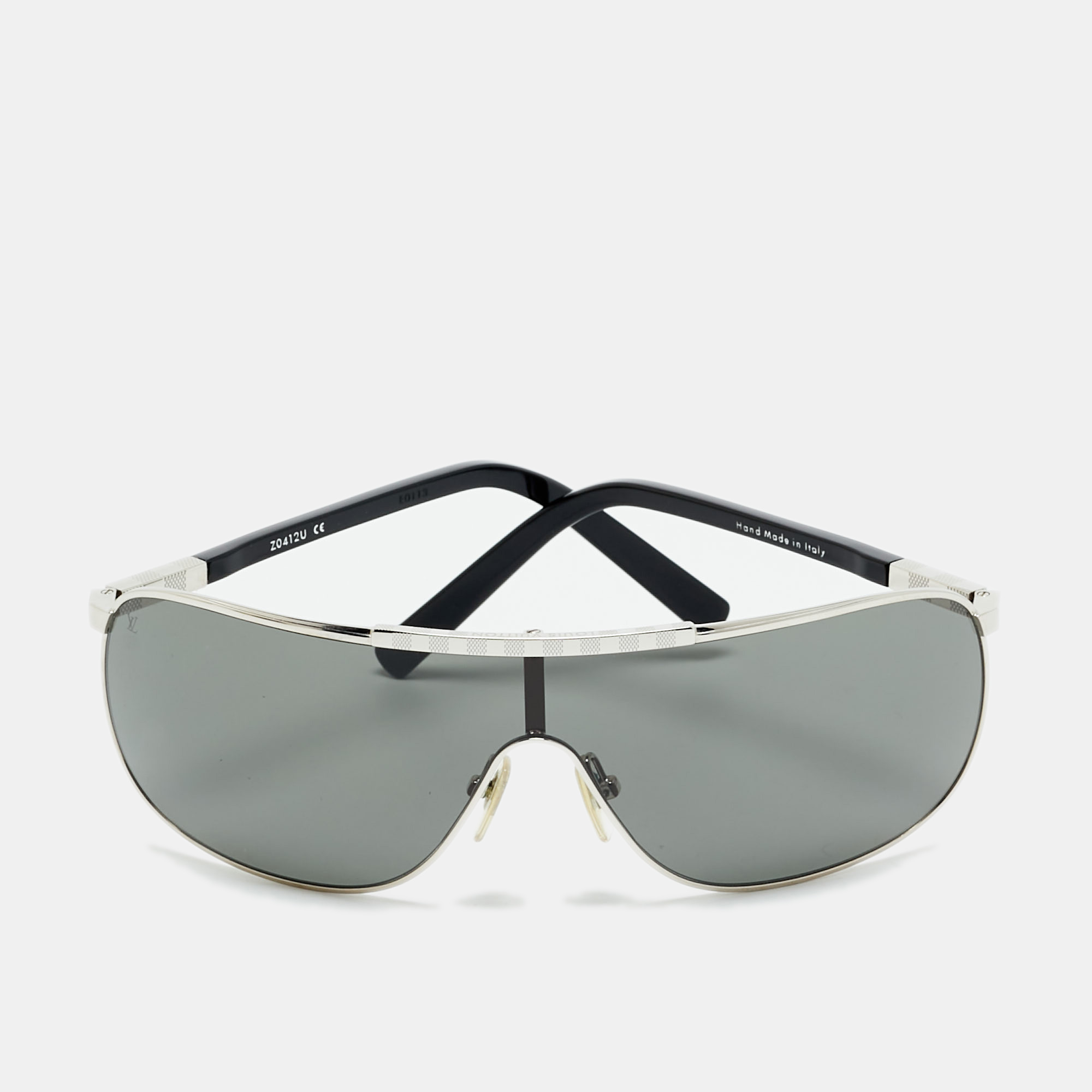 

Louis Vuitton Black/Silver Tone Z0412U Attraction Mask Shield Sunglasses