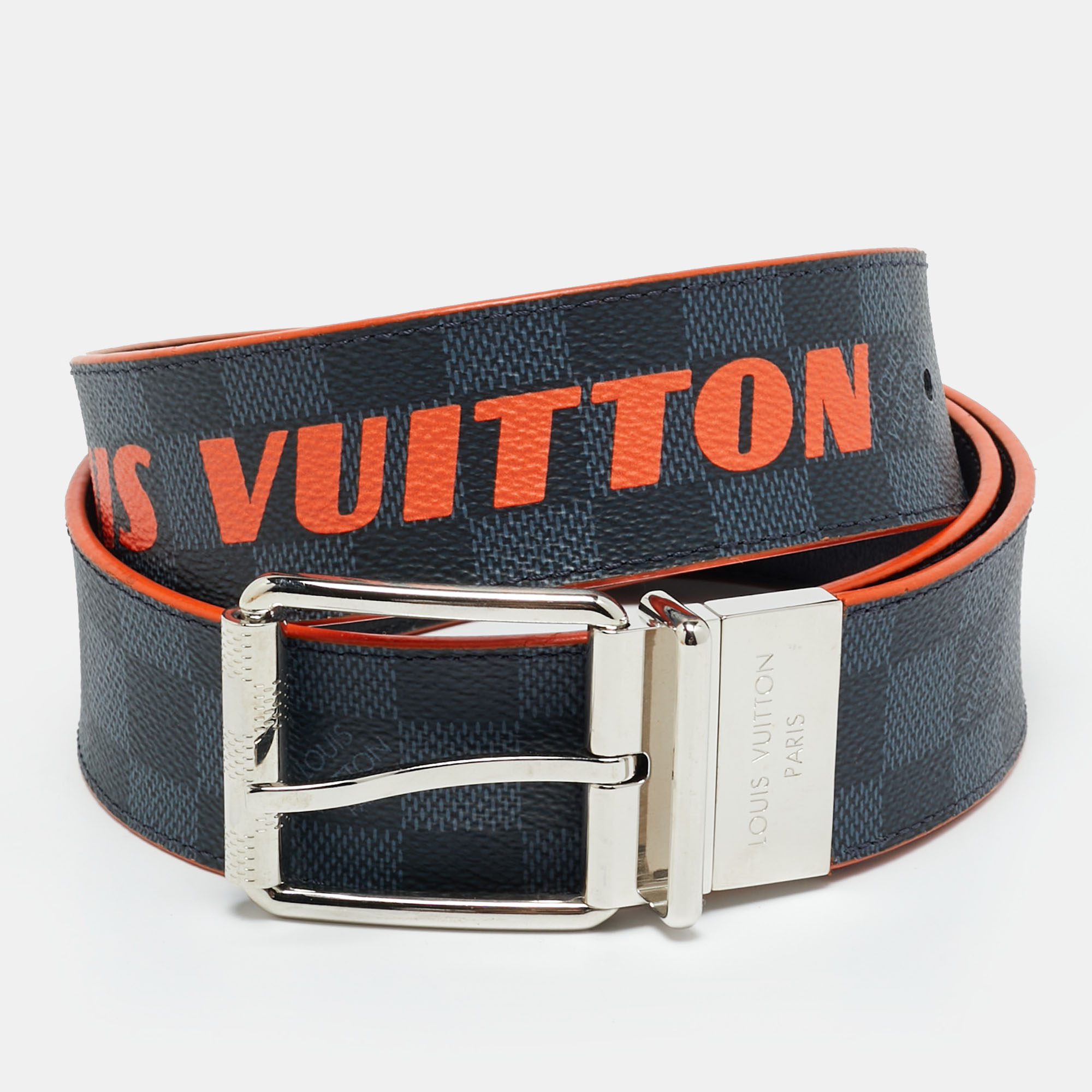 

Louis Vuitton Race Reversible 100CM Belt Damier Cobalt Canvas, Blue