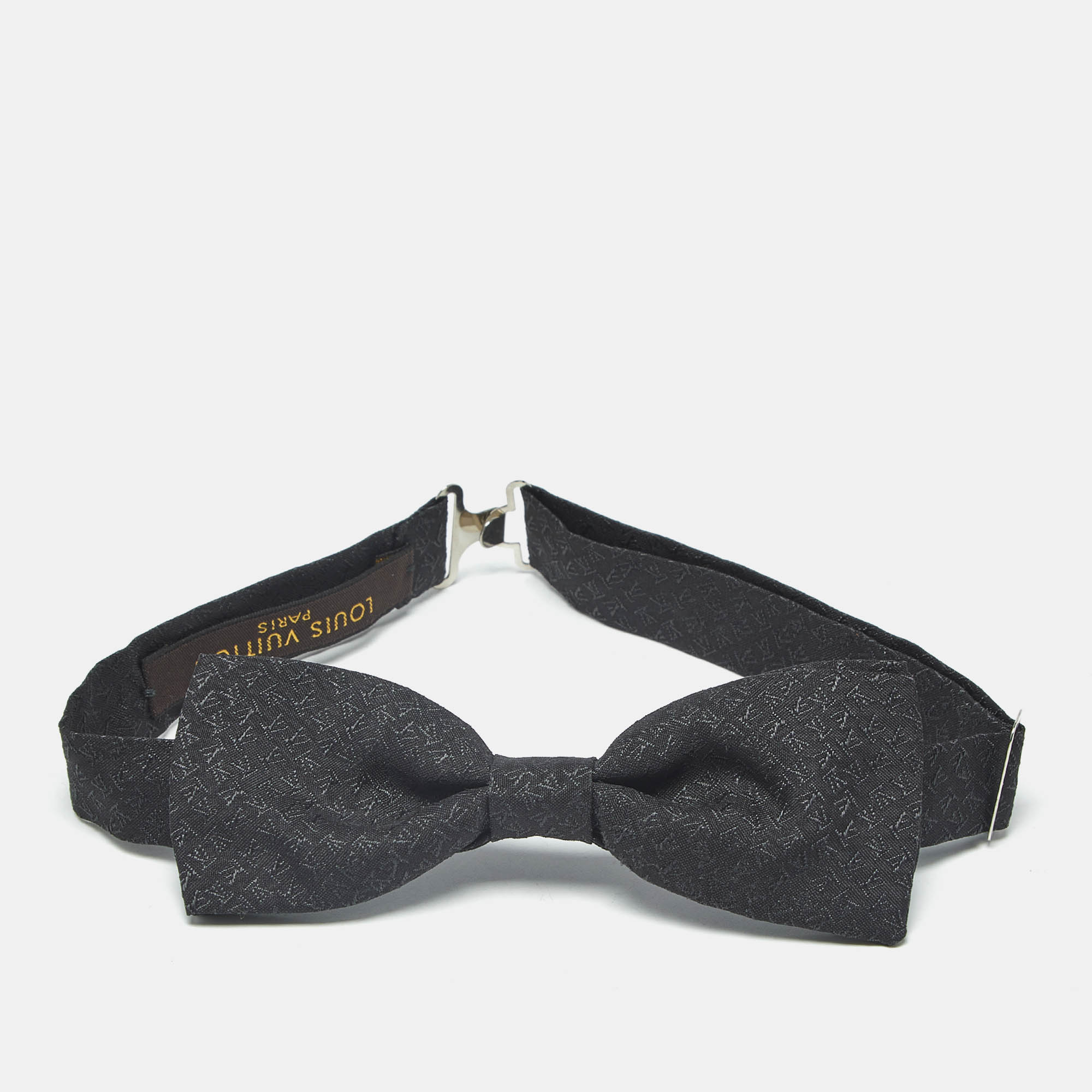 

Louis Vuitton Black Monogram Silk Bow Tie