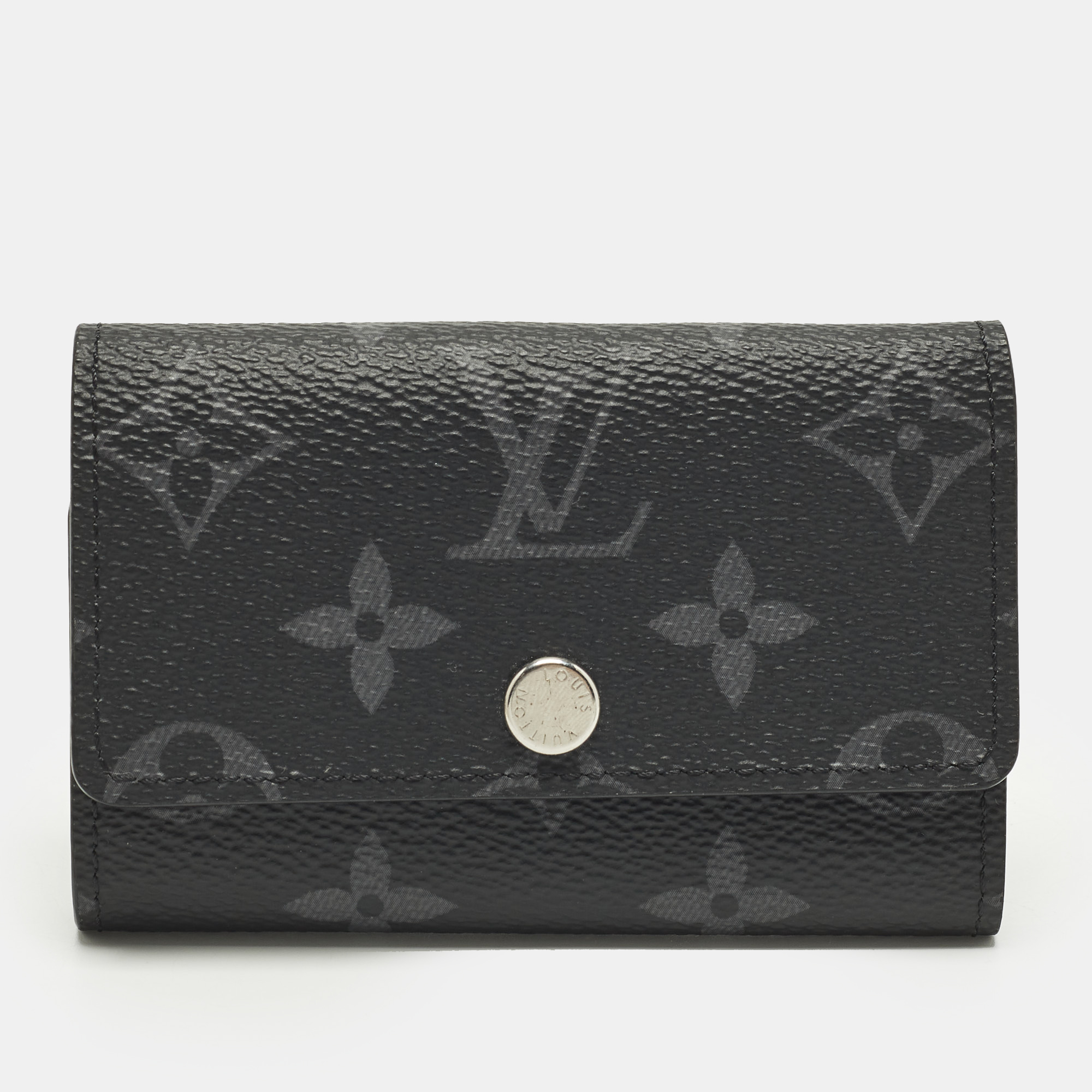 

Louis Vuitton 6 Key Holder Monogram Eclipse Canvas, Black