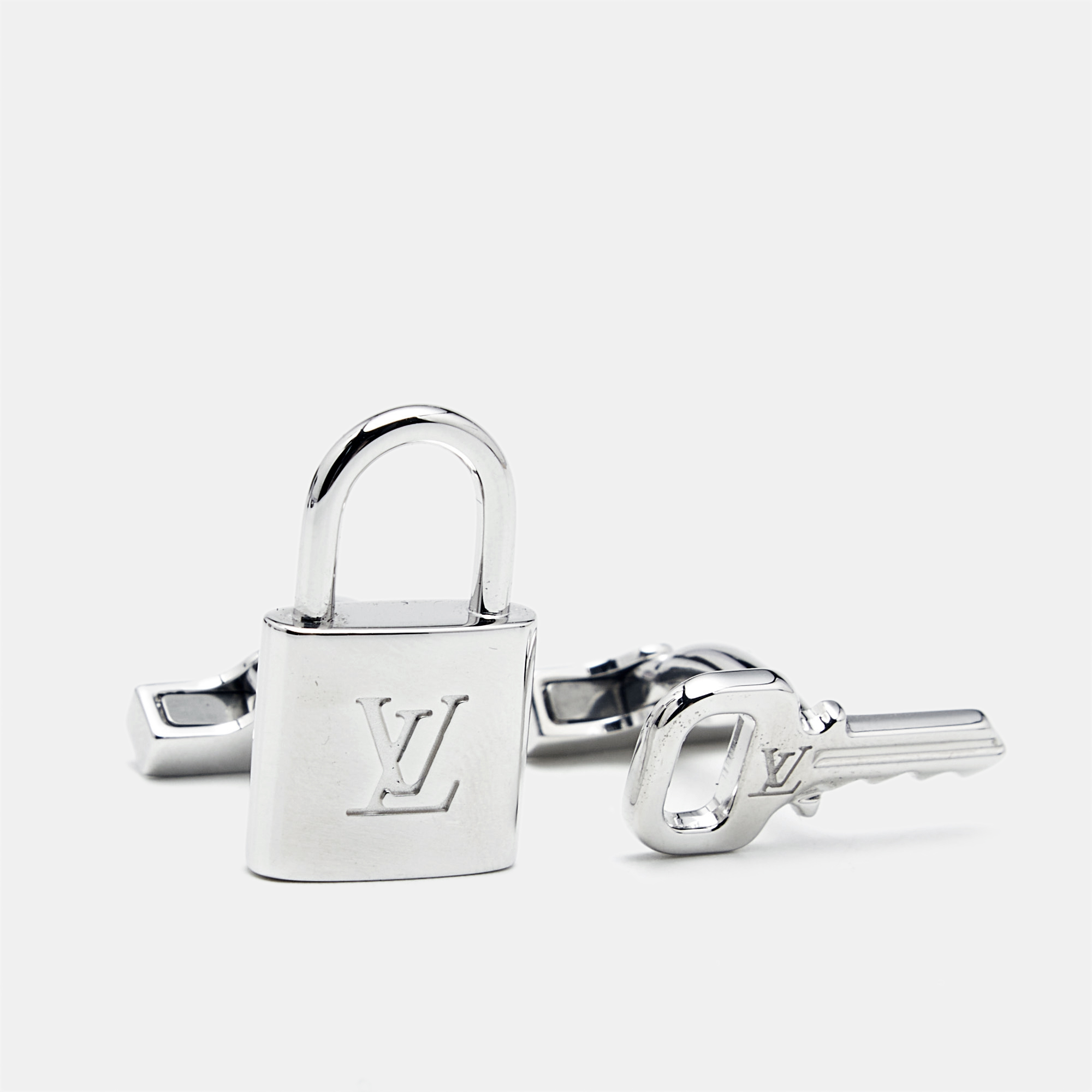 

Louis Vuitton Lock and Key Sterling Silver Cufflinks