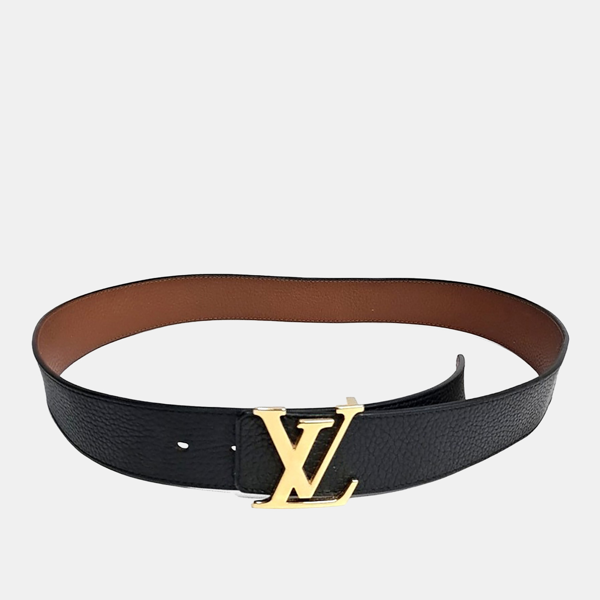 

Louis Vuitton Leather Reversible Belt, Black