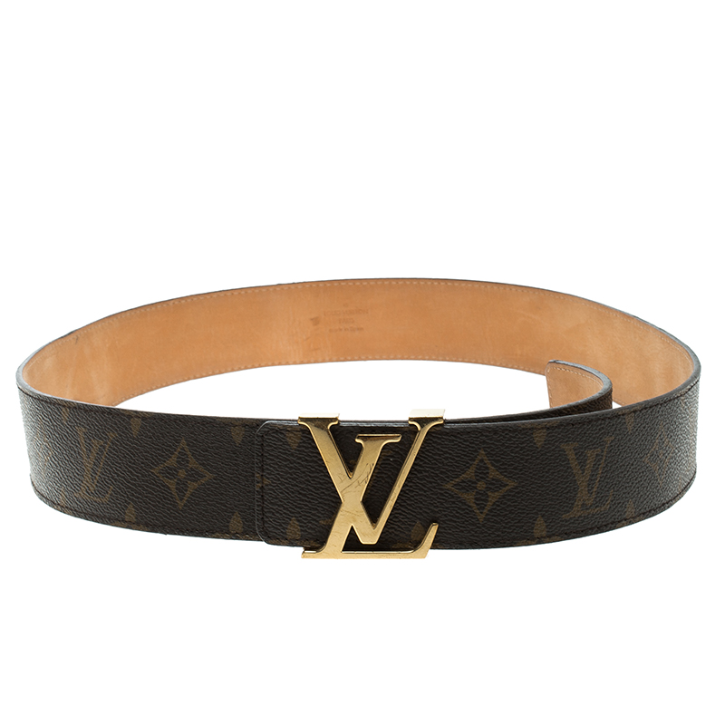 Louis Vuitton Black Monogram Mahina Leather Belt 95 CM Louis Vuitton