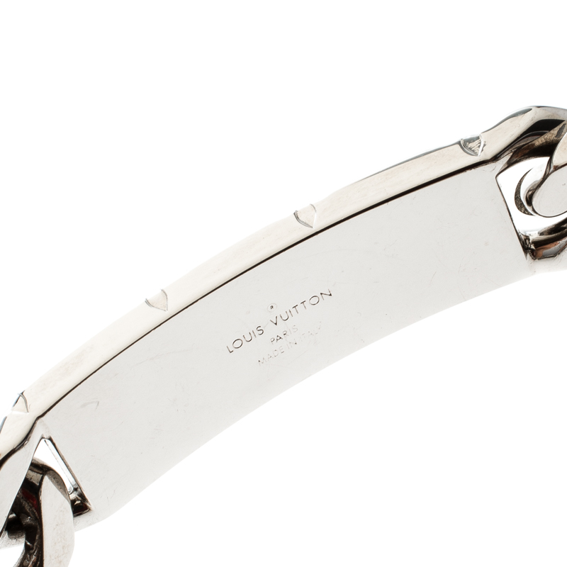 Louis Vuitton Monogram Palladium Finish Chain Link Bracelet Louis Vuitton | TLC
