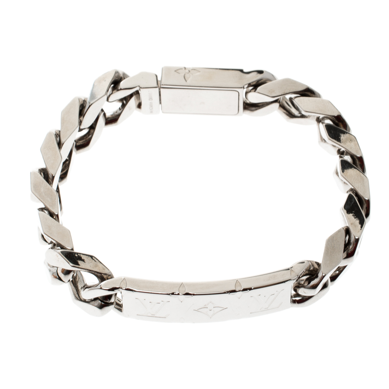 Louis Vuitton® LV Chain Links Bracelet Palladium. Size M in 2023