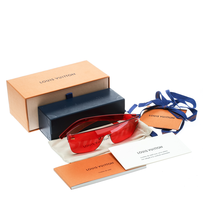 Louis Vuitton x Supreme Red Downtown Sunglasses Shades – Fancy Lux