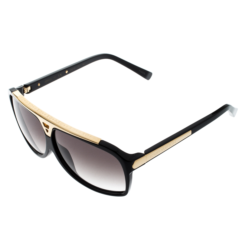Louis Vuitton Black Gold/ Black Gradient Evidence Z0350E Wayfarer Sunglasses Louis Vuitton | TLC