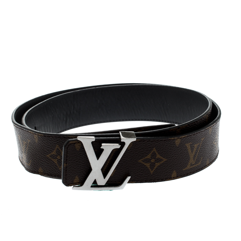 

Louis Vuitton Monogram Canvas Initiales Belt, Brown