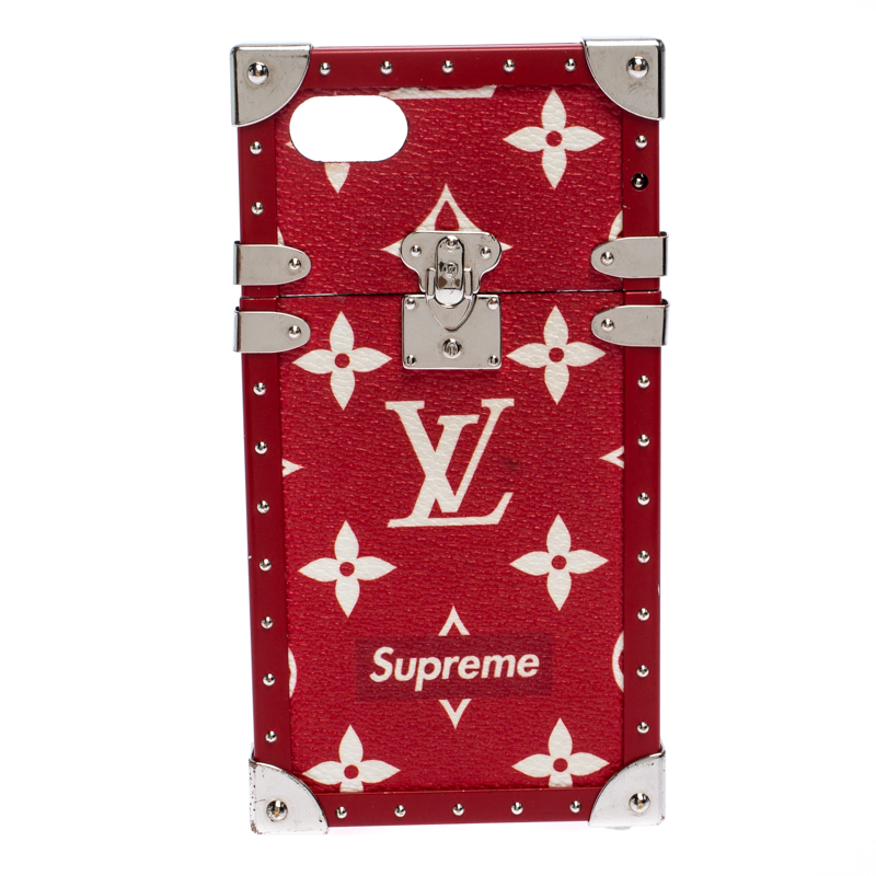 Louis Vuitton X Supreme Monogram Eye Trunk Iphone 7 Plus Case Louis Vuitton Tlc