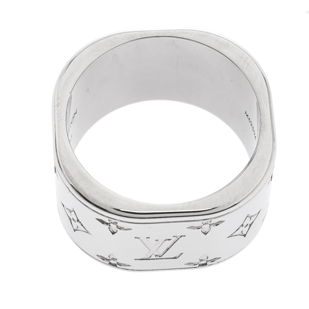 Ring Louis Vuitton Silver size L UK in Metal - 26826517