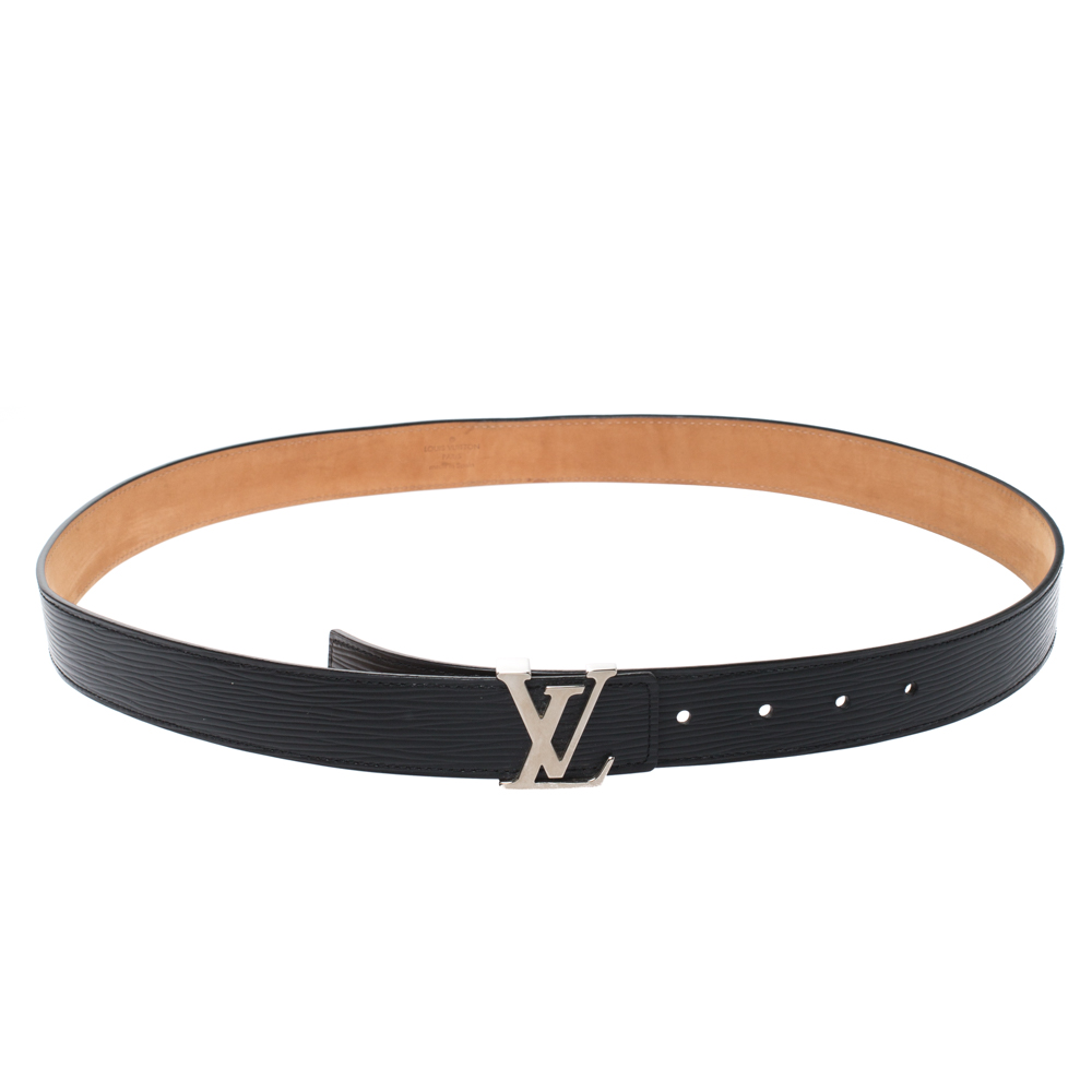 Louis Vuitton Black Epi Leather Initials Belt 95CM Louis Vuitton | The ...