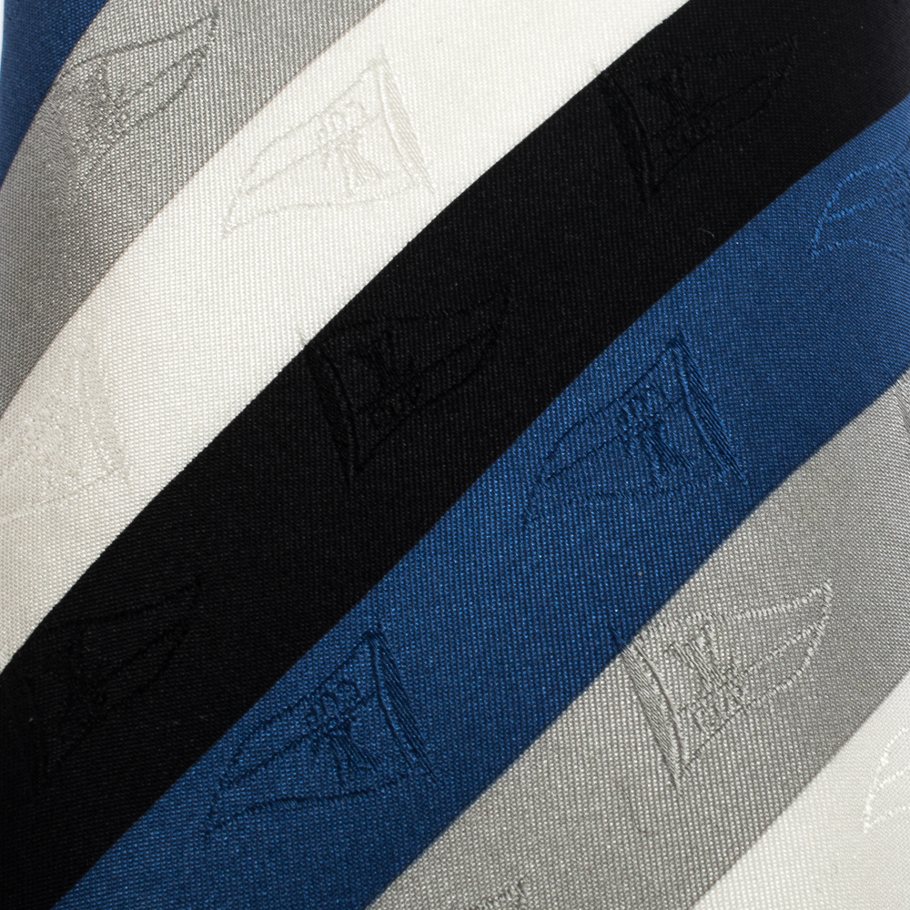 

Louis Vuitton Multicolor Diagonal Striped LV Cup Silk Tie