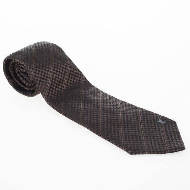 Louis Vuitton Black Petit Damier Tie