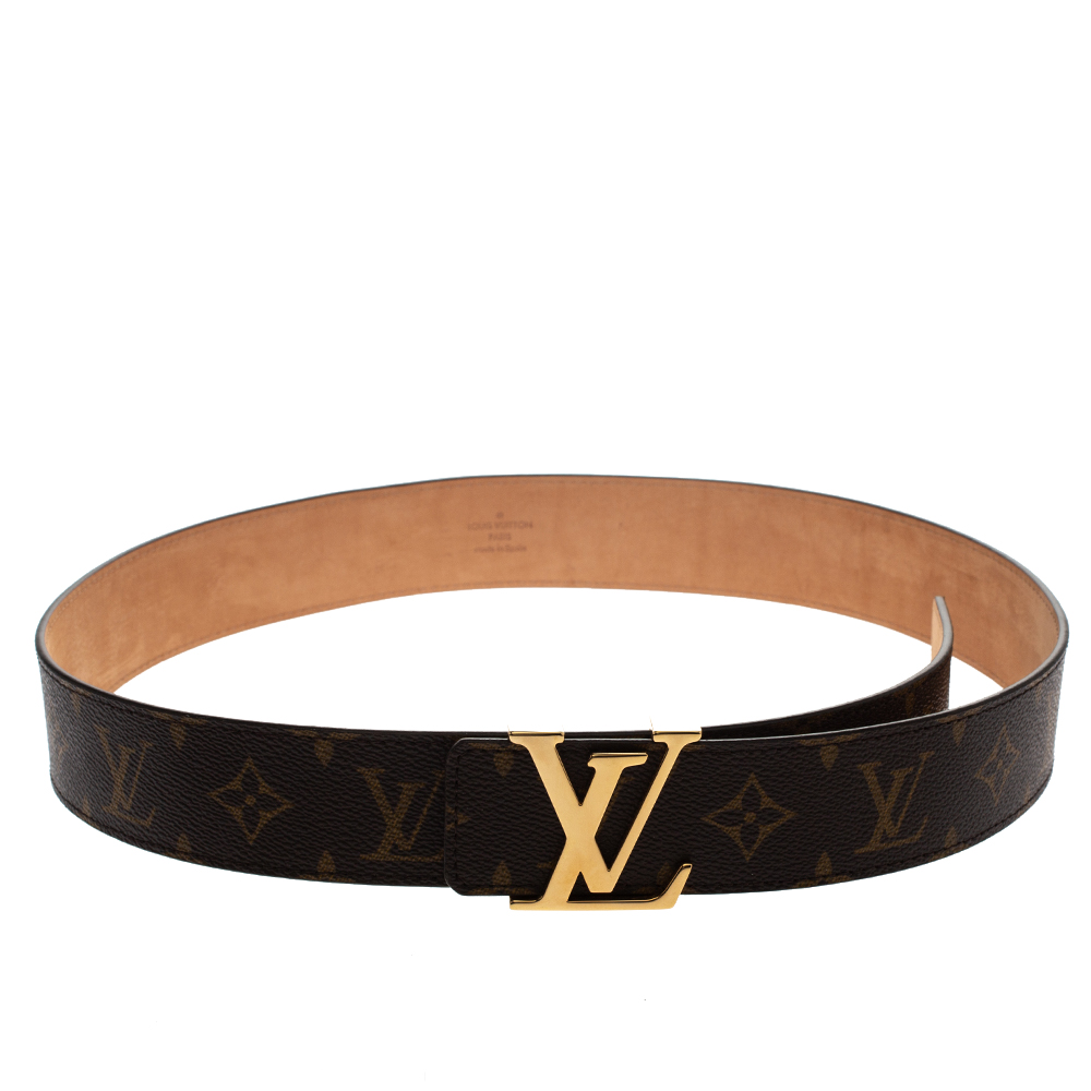Pre Owned حزام لوي فيتون كانفاس مونوغرامي بالشعار 90 سم