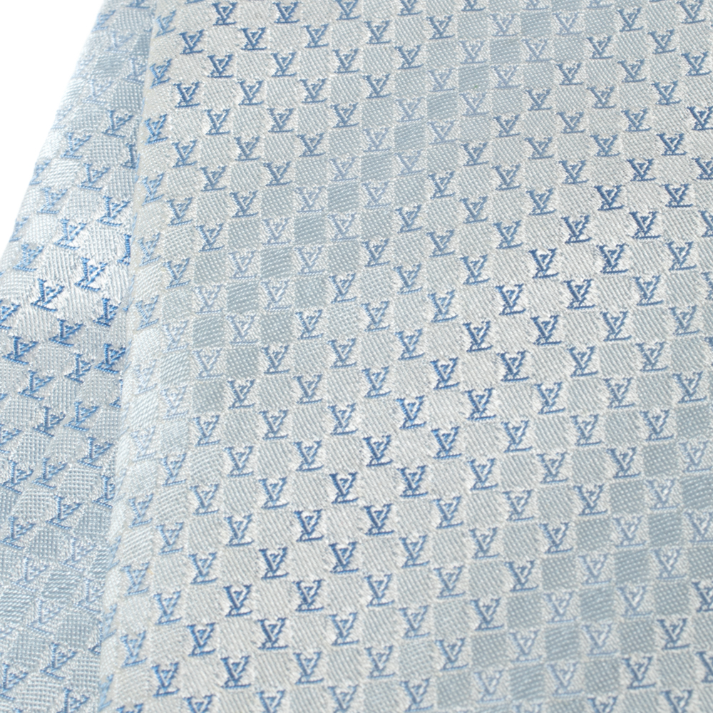 

Louis Vuitton Blue Monogram Patterned Silk Tie