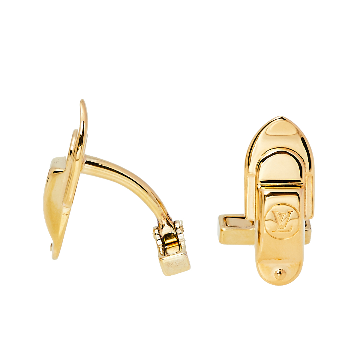 

Louis Vuitton Gold Tone Silver Cufflinks