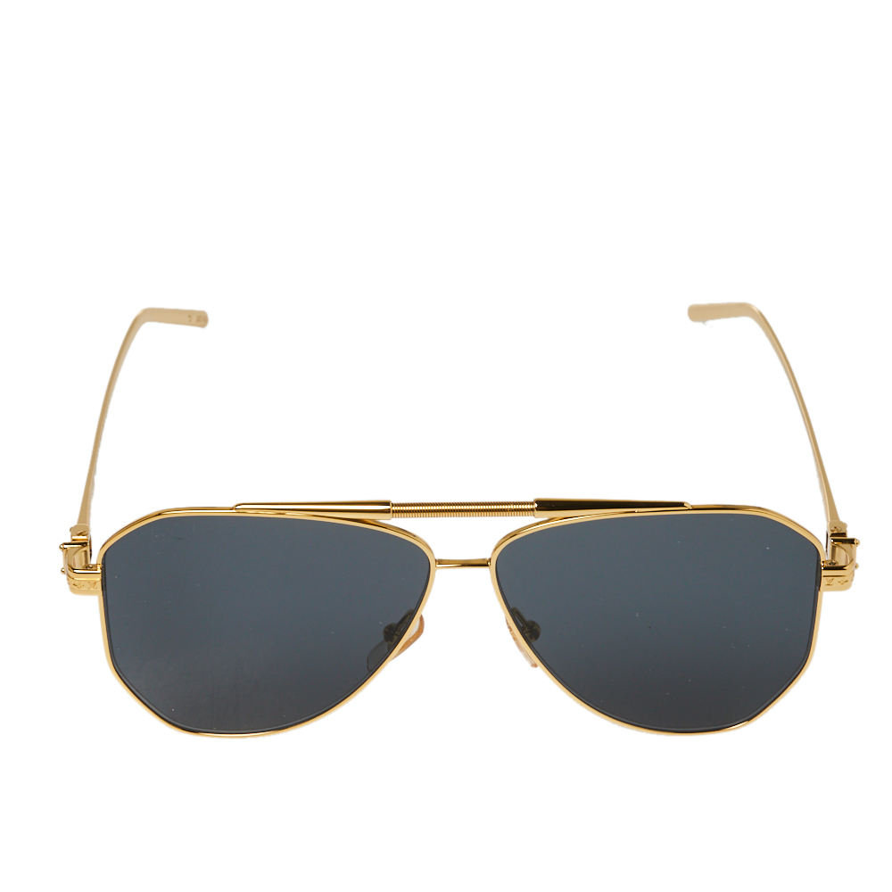 Aviator sunglasses Louis Vuitton Gold in Metal - 32195212