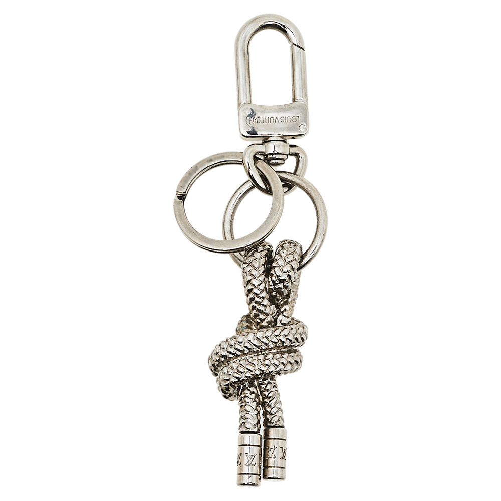 

Louis Vuitton Silver Tone Knot Bag Charm/Key Holder