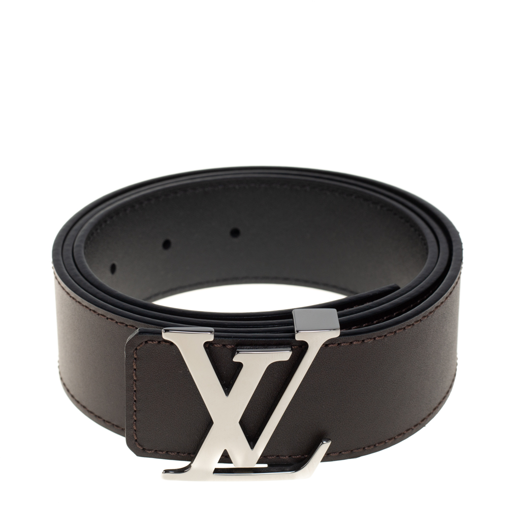 

Louis Vuitton Dark Brown Leather Initiales Belt