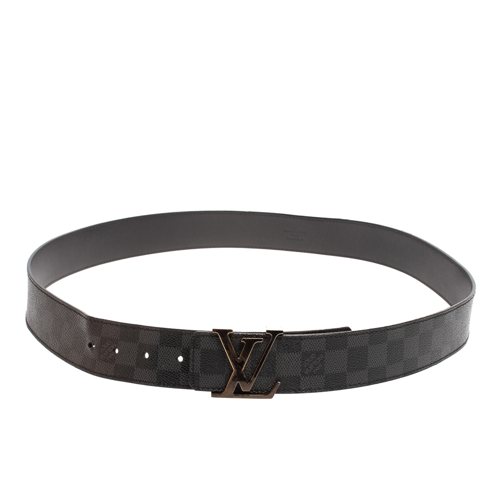 damier graphite belt