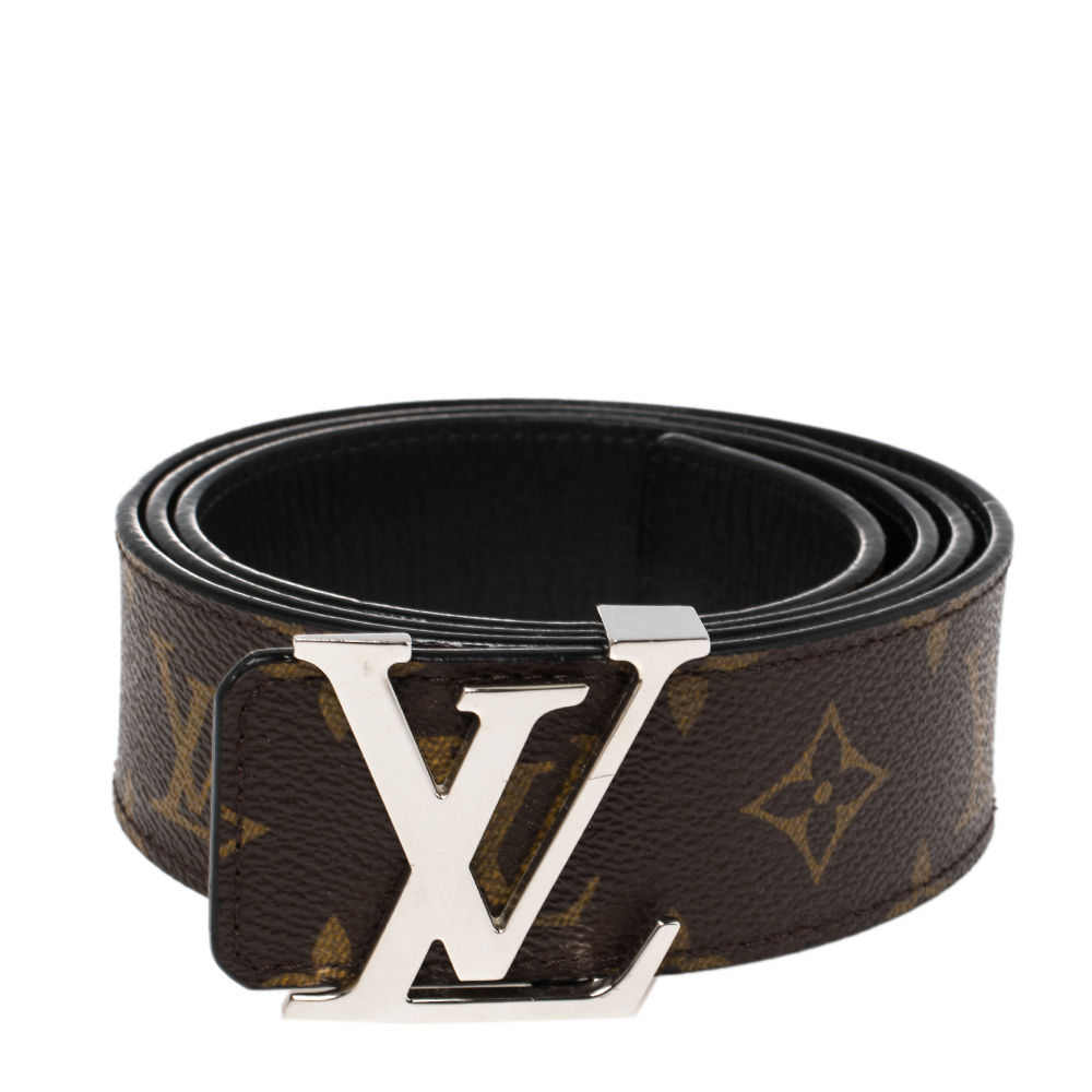 

Louis Vuitton Monogram Canvas LV Initiales Belt, Brown