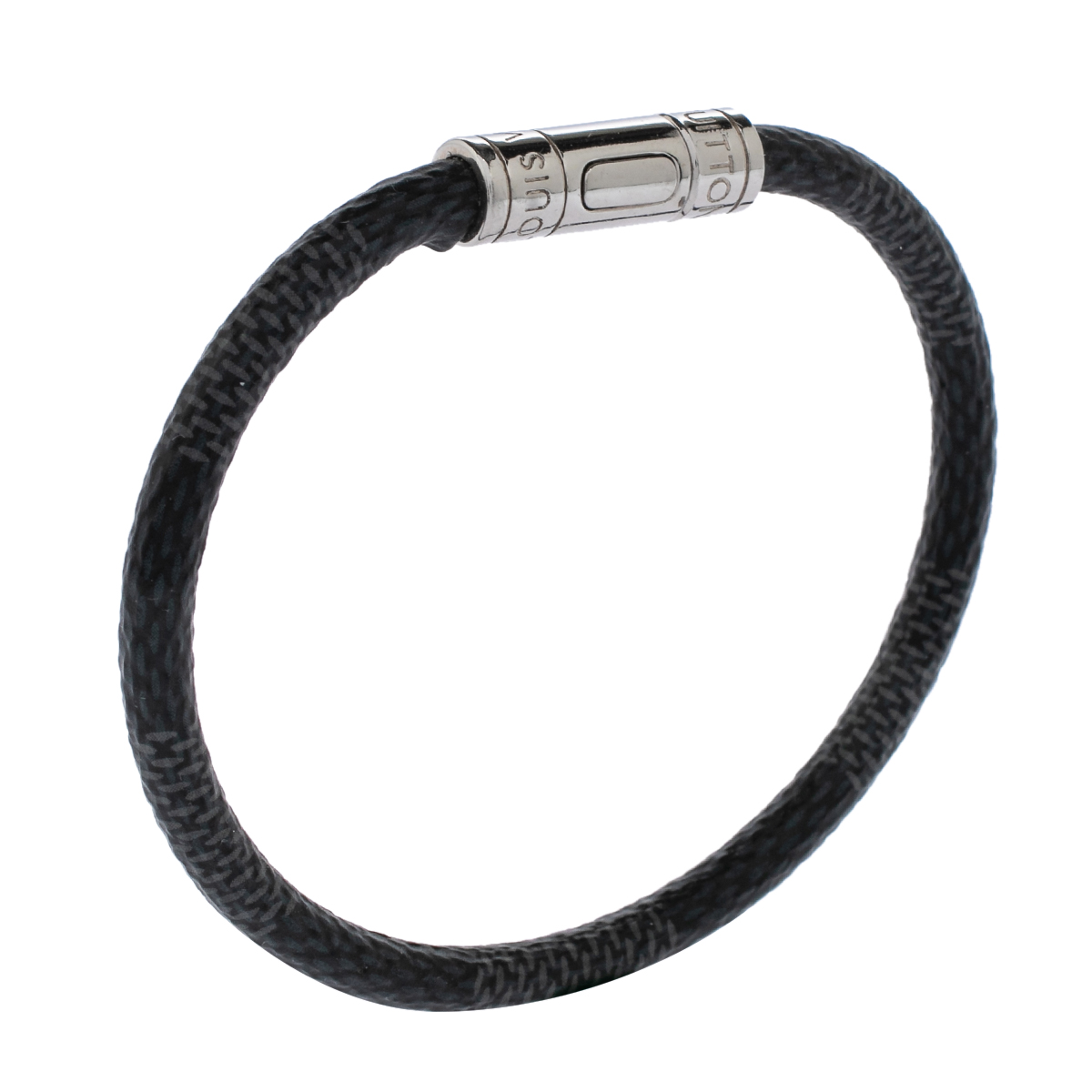 

Louis Vuitton Black Damier Canvas Keep it Bracelet