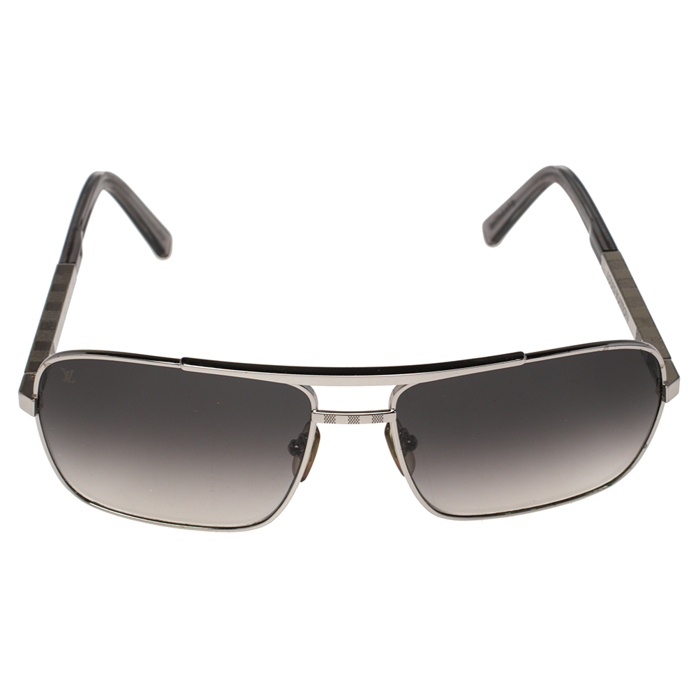 

Louis Vuitton Black/Silver Z0260U Attitude Gradient Aviator Sunglasses