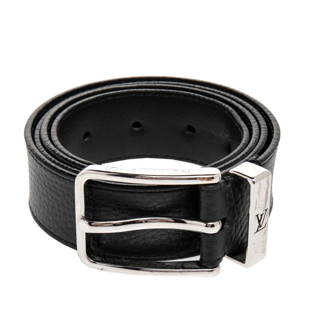 

Louis Vuitton Black Taurillon Leather Pont Neuf Belt