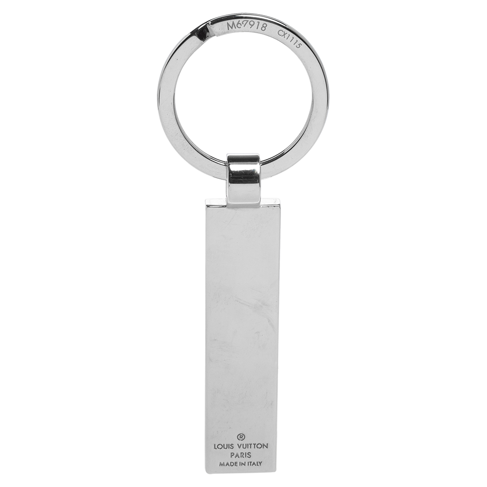 

Louis Vuitton Silver Tone Damier Key Ring