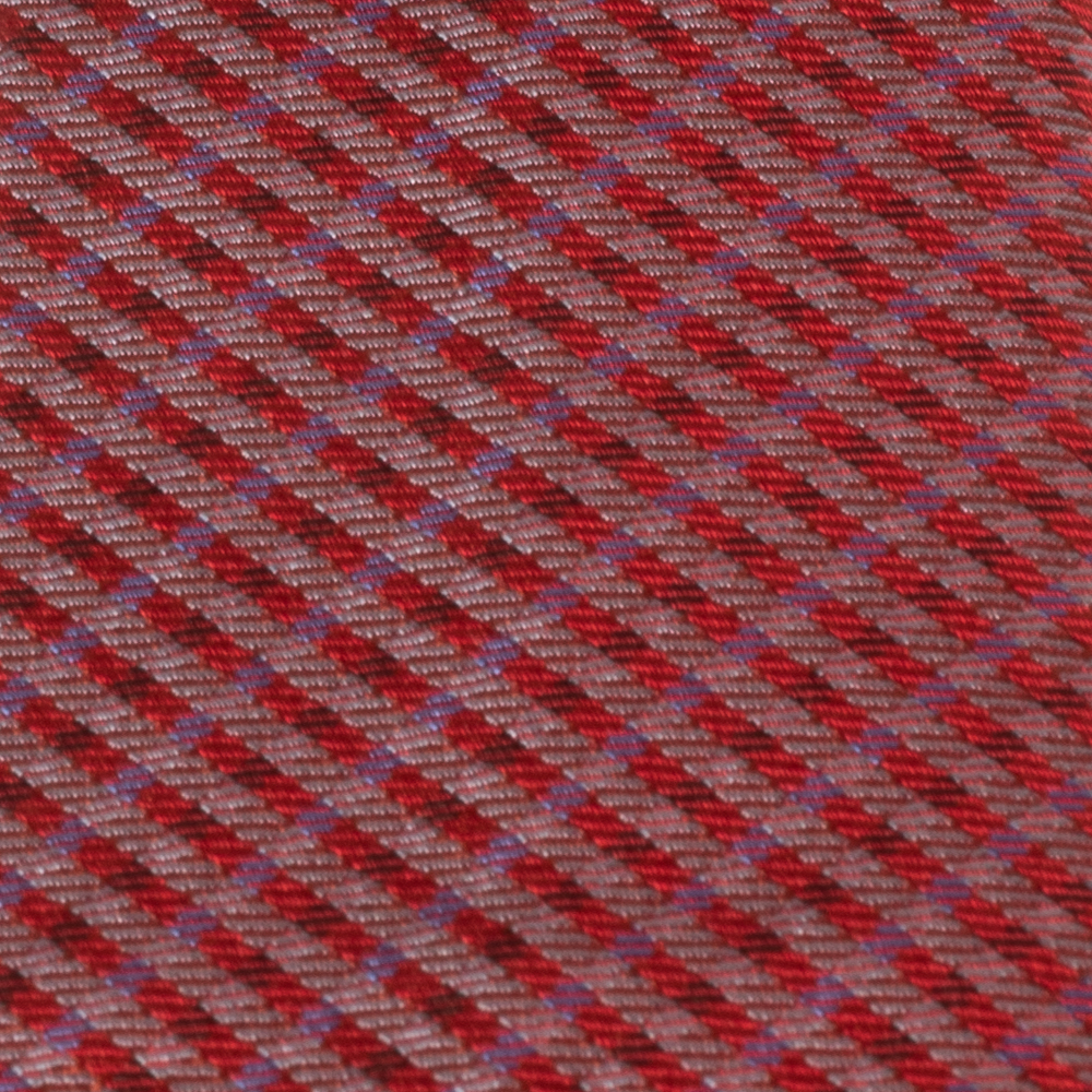 

Louis Vuitton Red Diagonal Striped Silk Tie