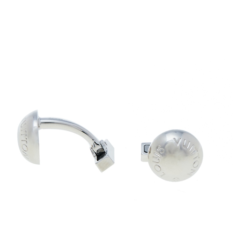 

Louis Vuitton Sterling Silver Round Cufflinks