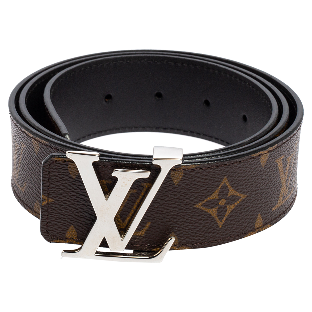 

Louis Vuitton Monogram Canvas LV Initiales Belt, Brown