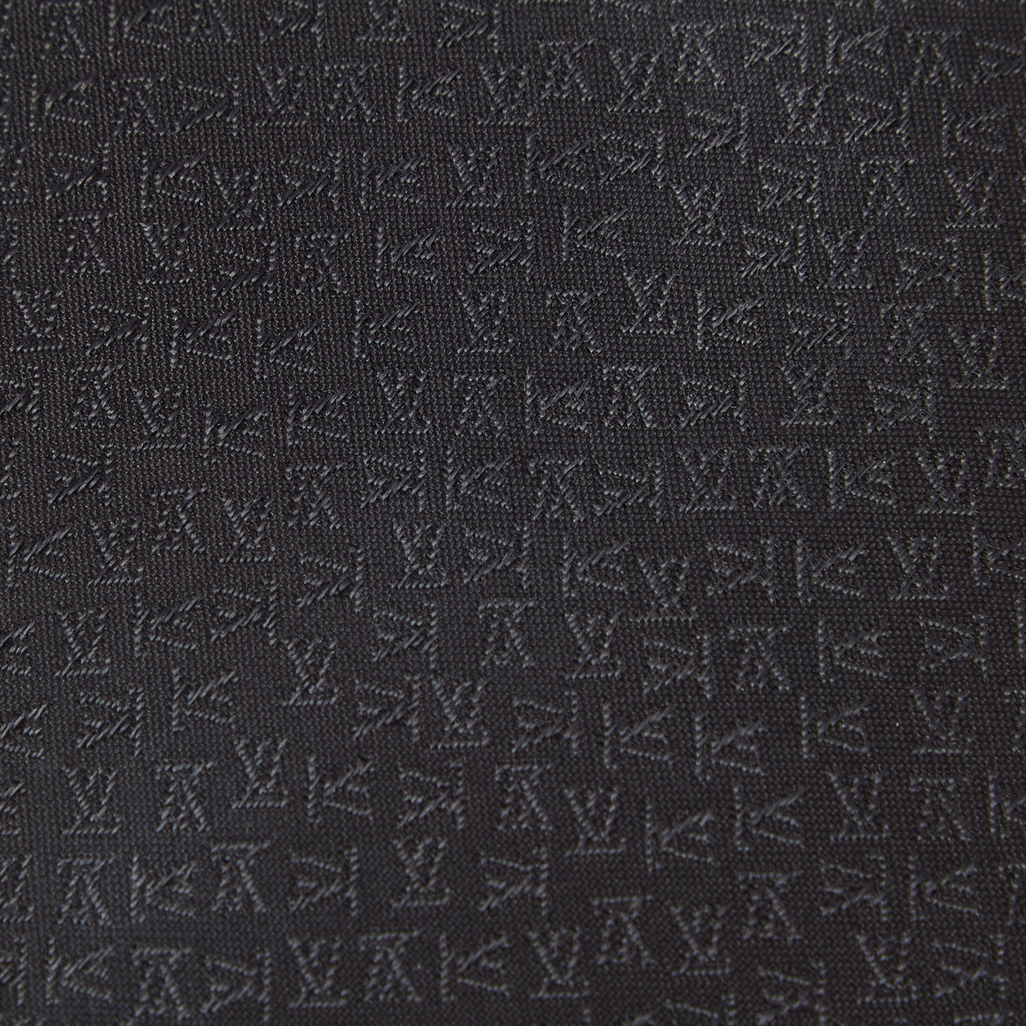 

Louis Vuitton Black Logo Jacquard Silk Tie