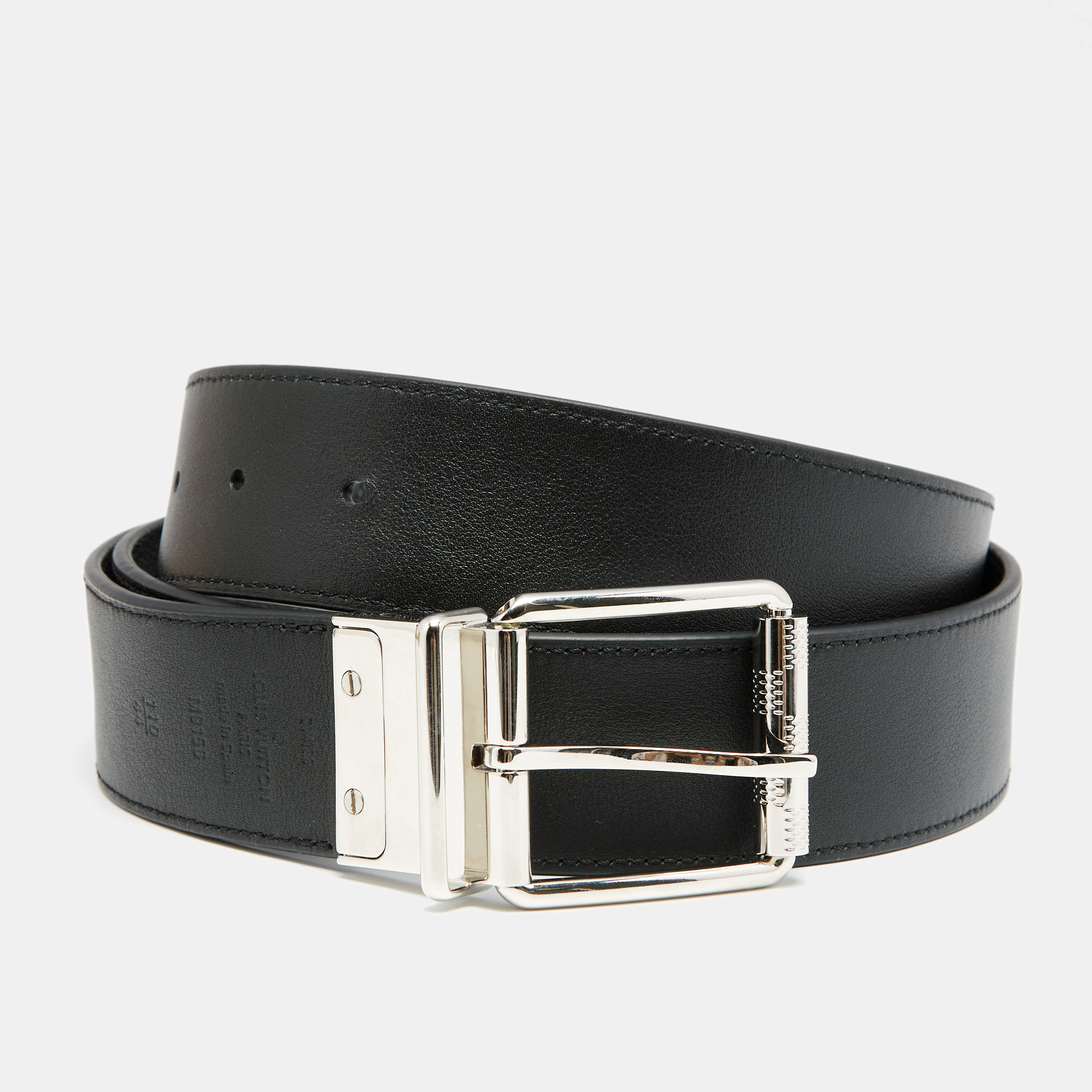 

Louis Vuitton Black Damier Graphite Canvas Reversible Belt