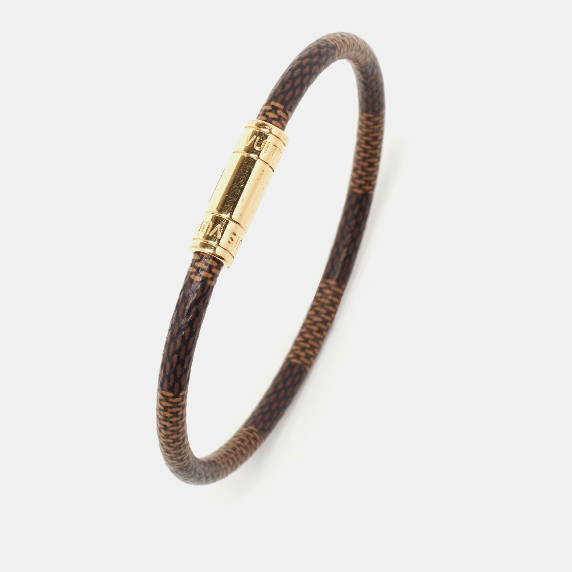 

Louis Vuitton Brown Damier Canvas Keep It Bracelet