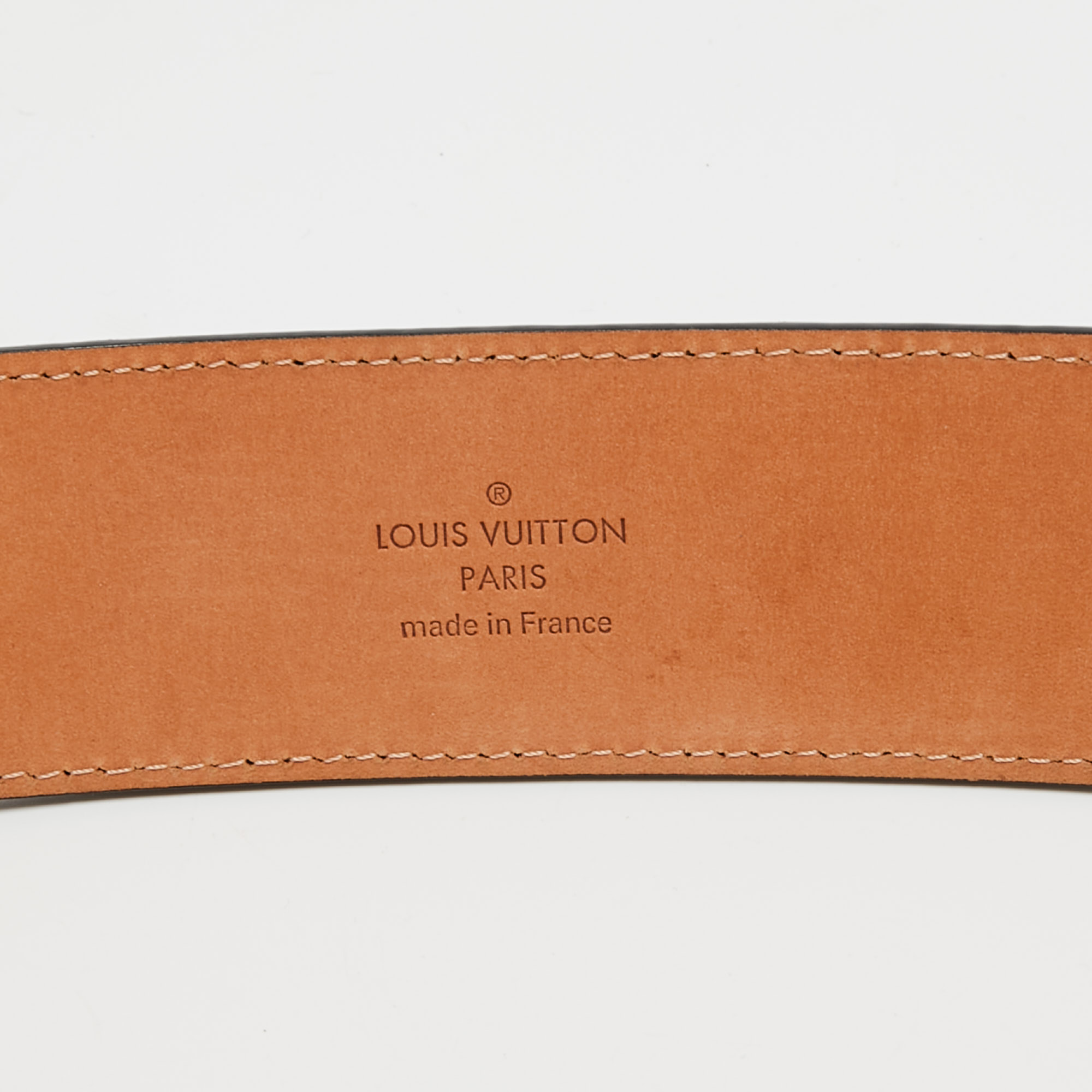 Louis Vuitton – Louis Vuitton Malletier Belt 90 cm 25 mm Black Epi
