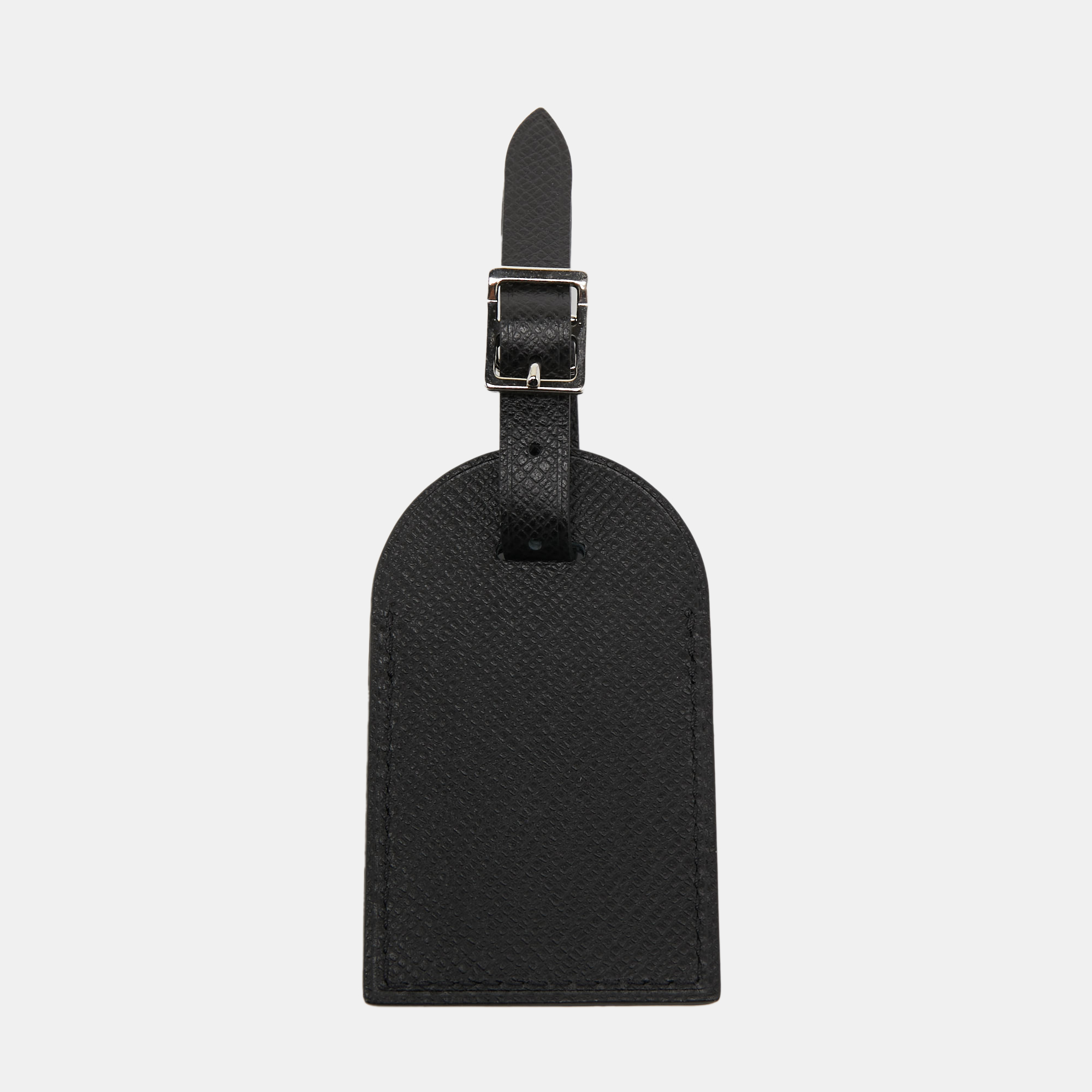 

Louis Vuitton Black Taiga Leather Luggage Name Tag