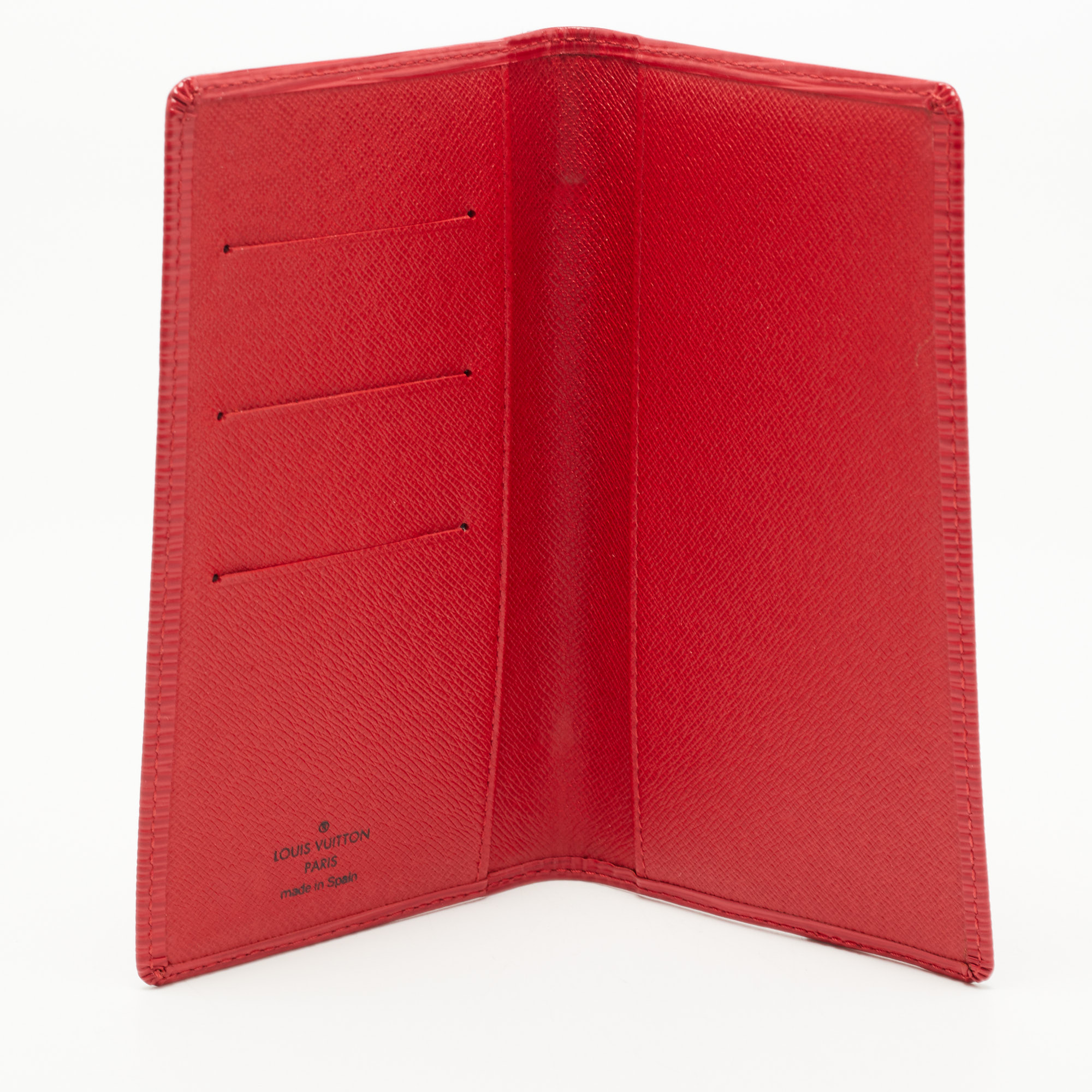 

Louis Vuitton Red Epi Leather Checkbook Wallet