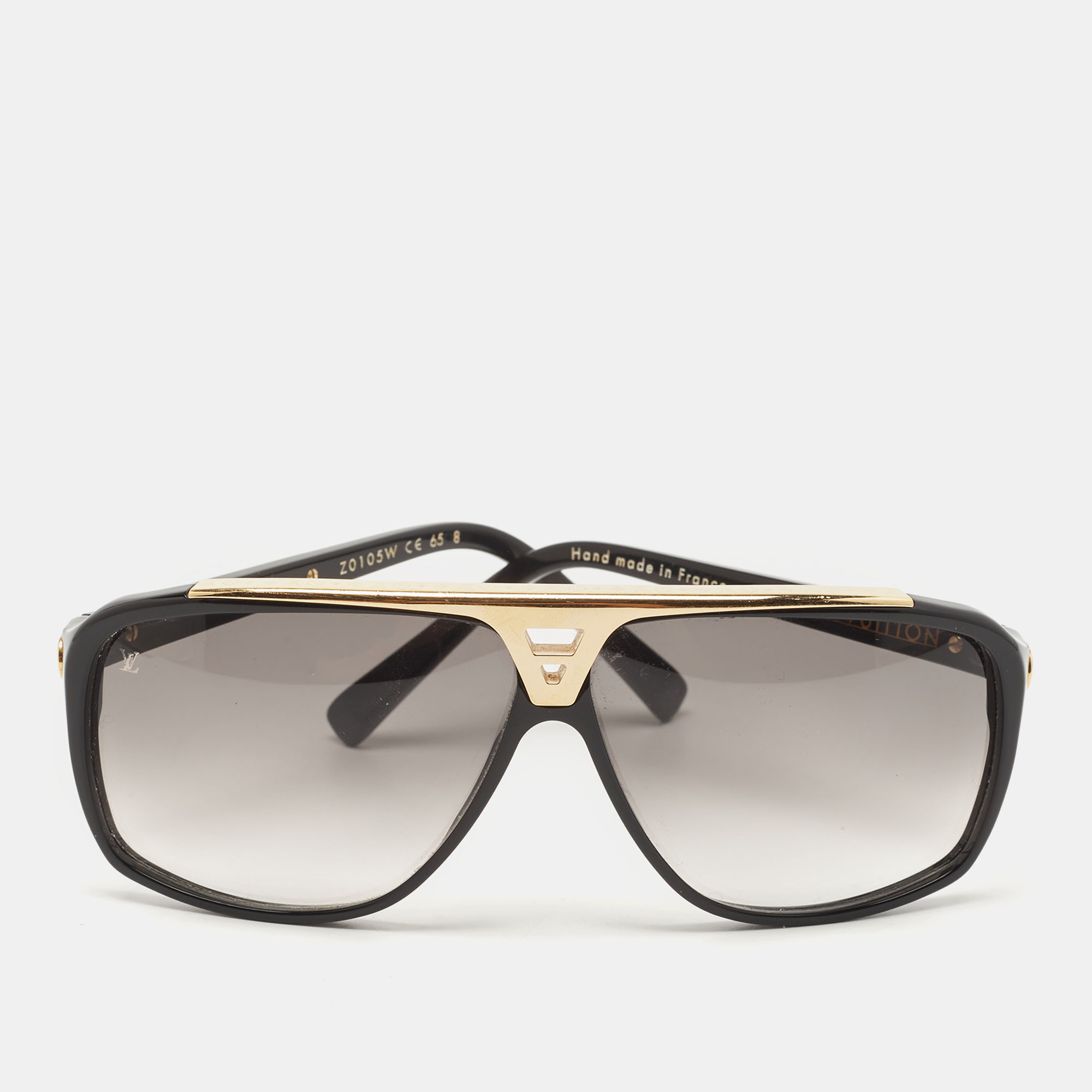 Louis Vuitton Black Gold/ Black Gradient Z0105W Evidence Aviator Sunglasses