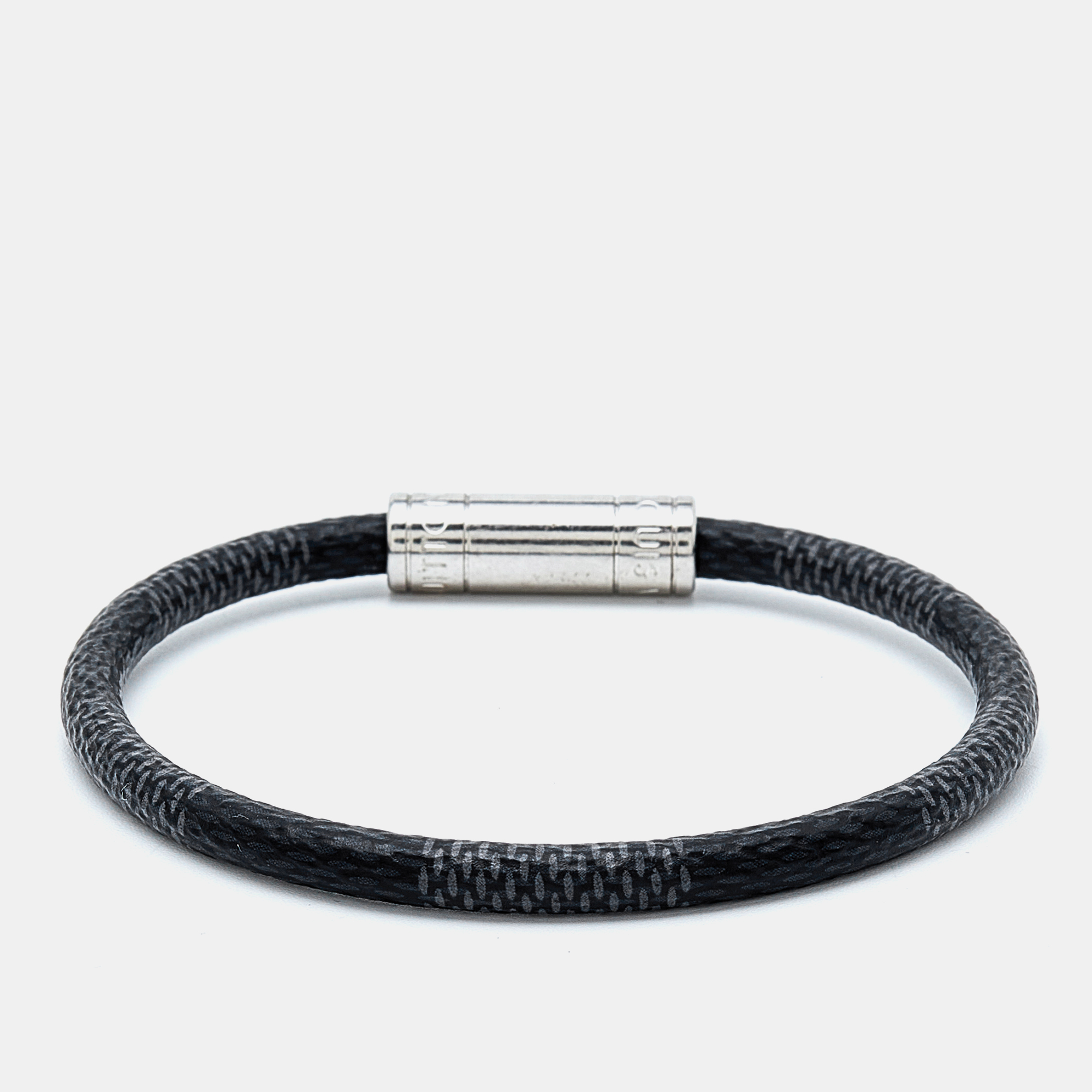 

Louis Vuitton Charcoal Grey Keep It Black Damier Canvas Bracelet