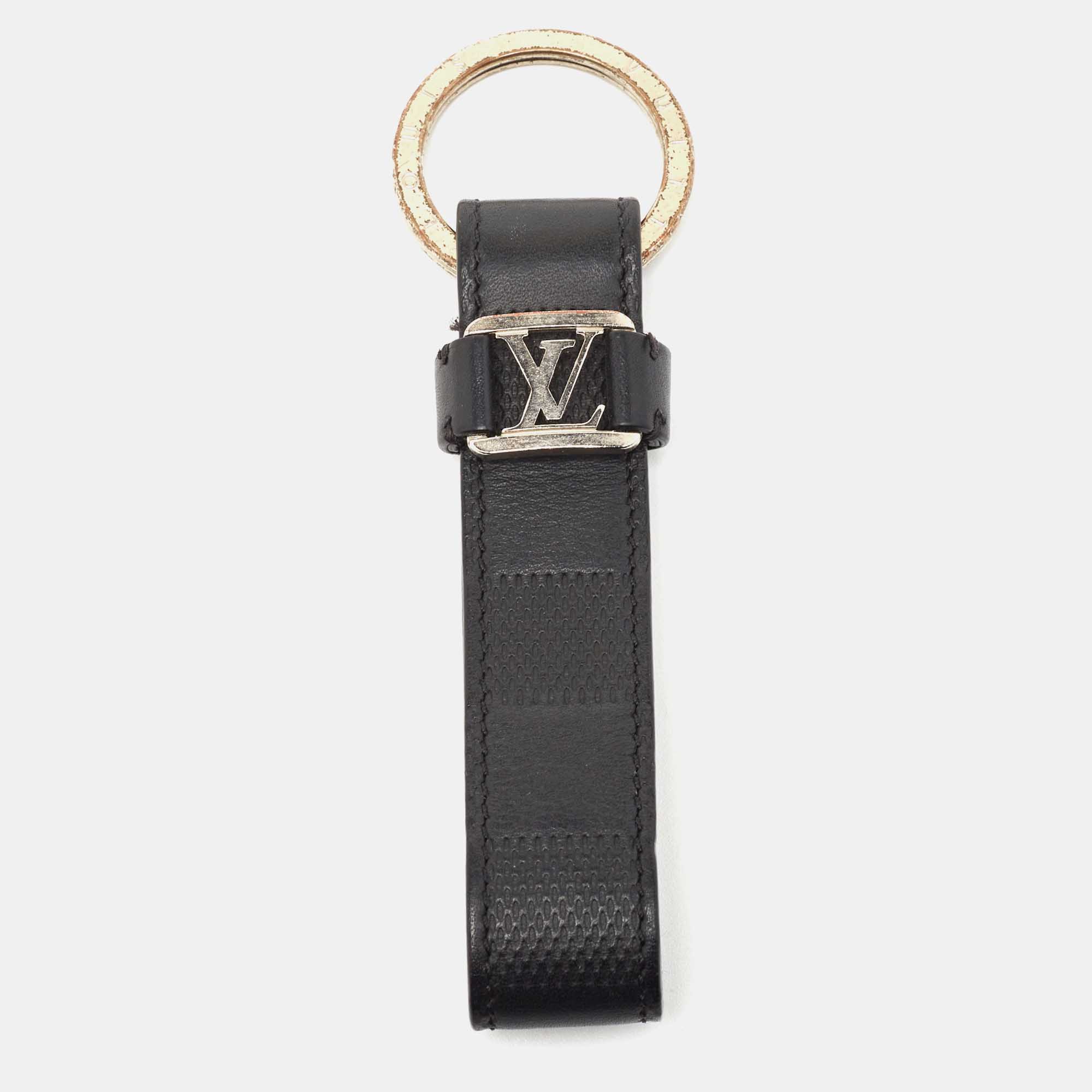 

Louis Vuitton Damier Infini Leather LV Dragonne Key Holder, Black