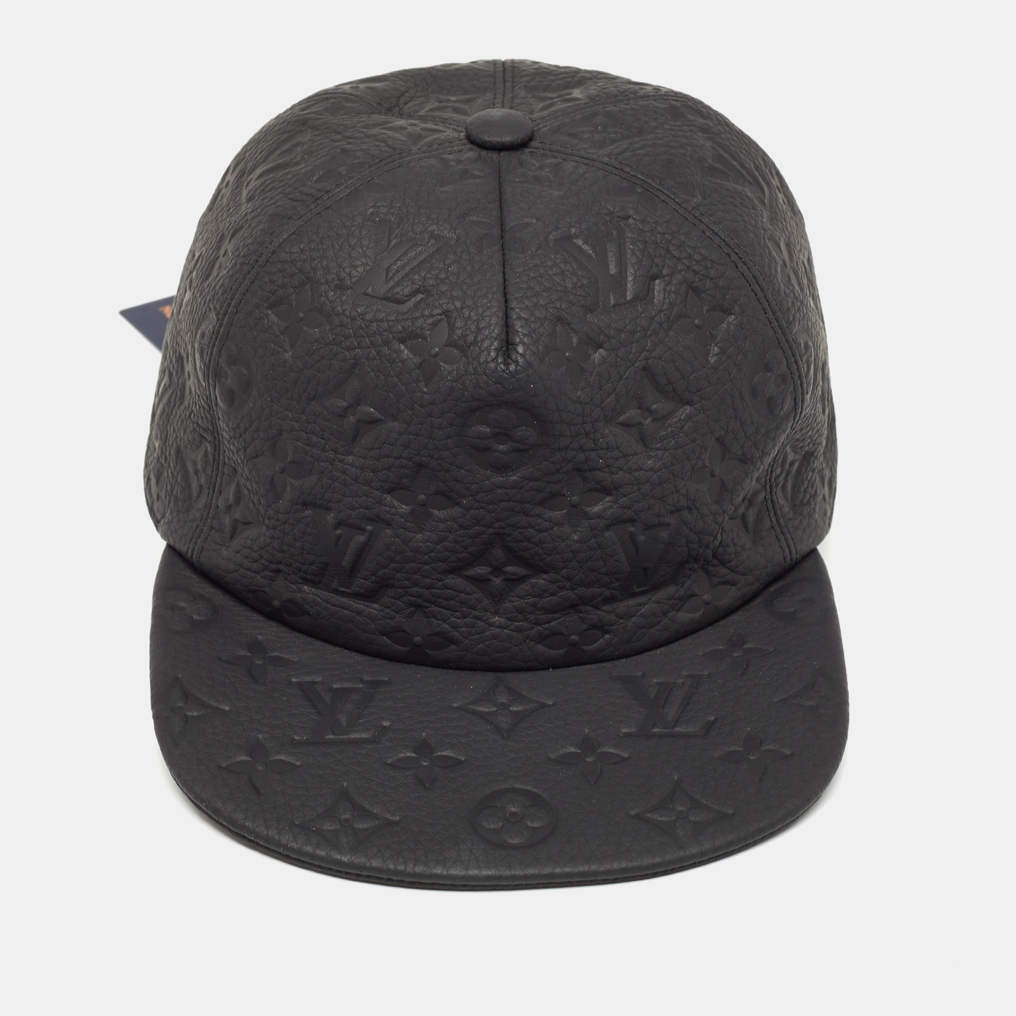 

Louis Vuitton X Virgil Abloh Limited Edition Black Casquette Monogram Quill Baseball Cap